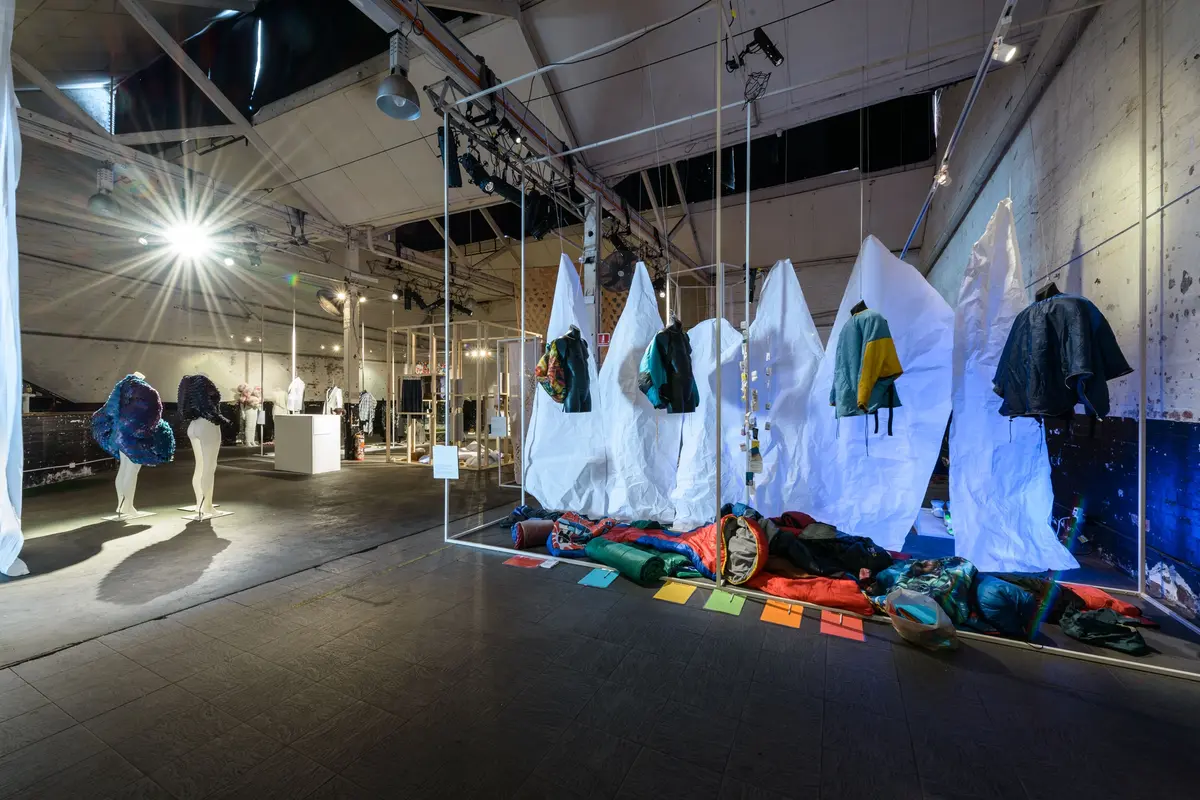 Melbourne Fashion Week Student Designer Exhibition - 1000 Pound Bend, Melbourne, Australia Melbourne Fashion Week Student Designer Exhibition - exhibition design, fabrication and installation, event production - 1000 Pound Bend, Melbourne, Australia