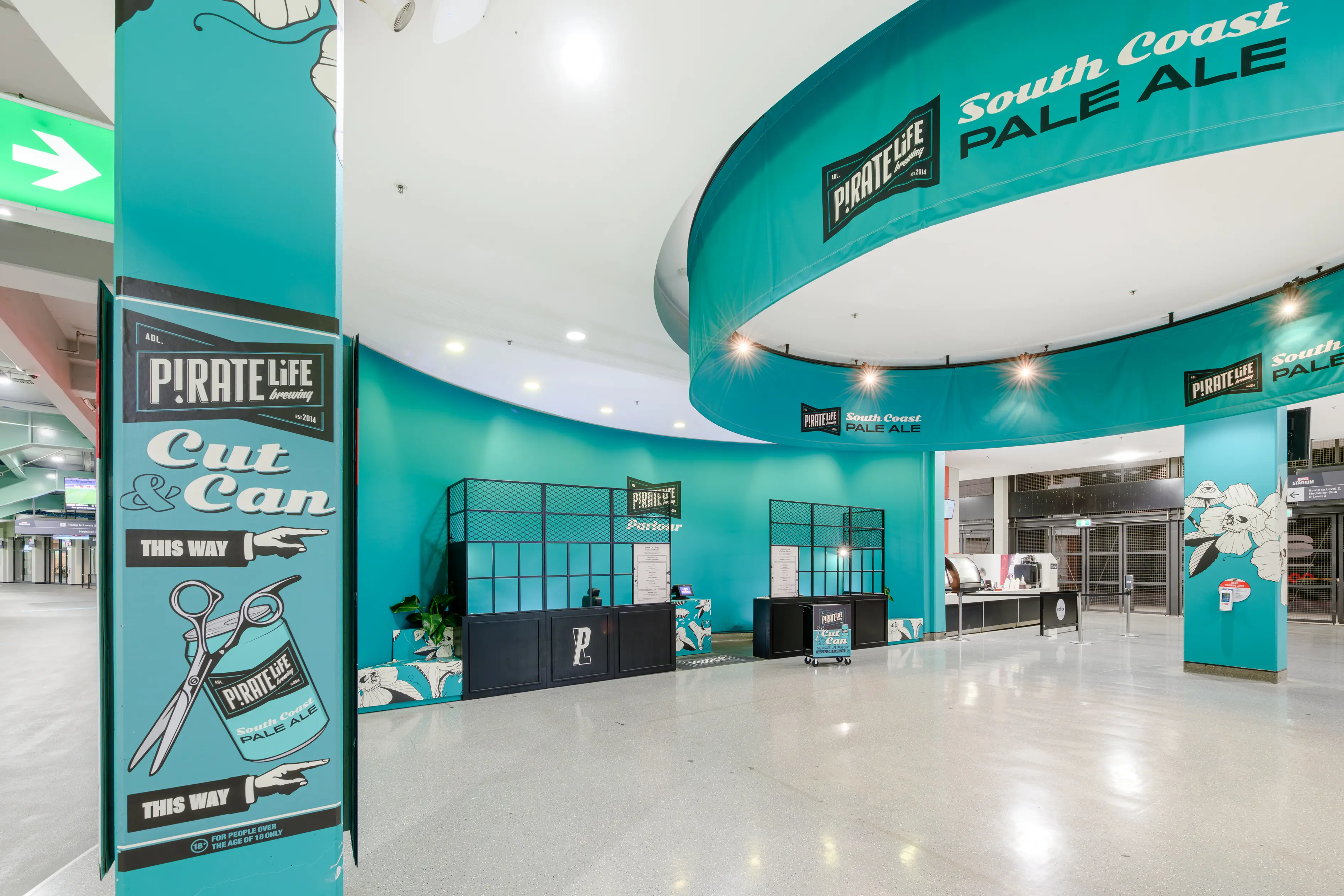 Pirate Life Parlour - brand activation, event management - Marvel Stadium, Melbourne, Australia