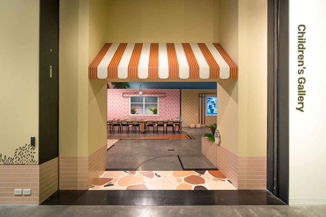 Magic + Memory: make me a home by Anna Carey - exhibition design - HOTA, Gold Coast, Queensland