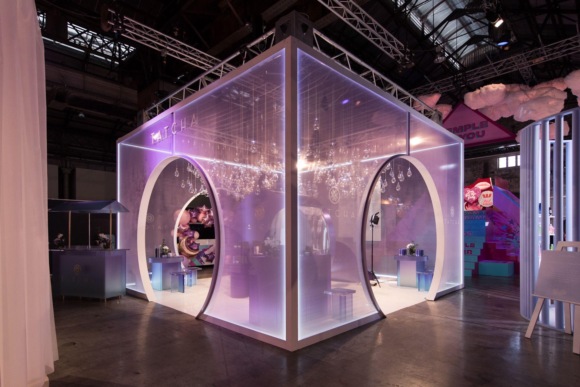 Meccaland Tatcha Booth - retail brand activation, retail design, event production - Technology Park, Sydney, Australia
