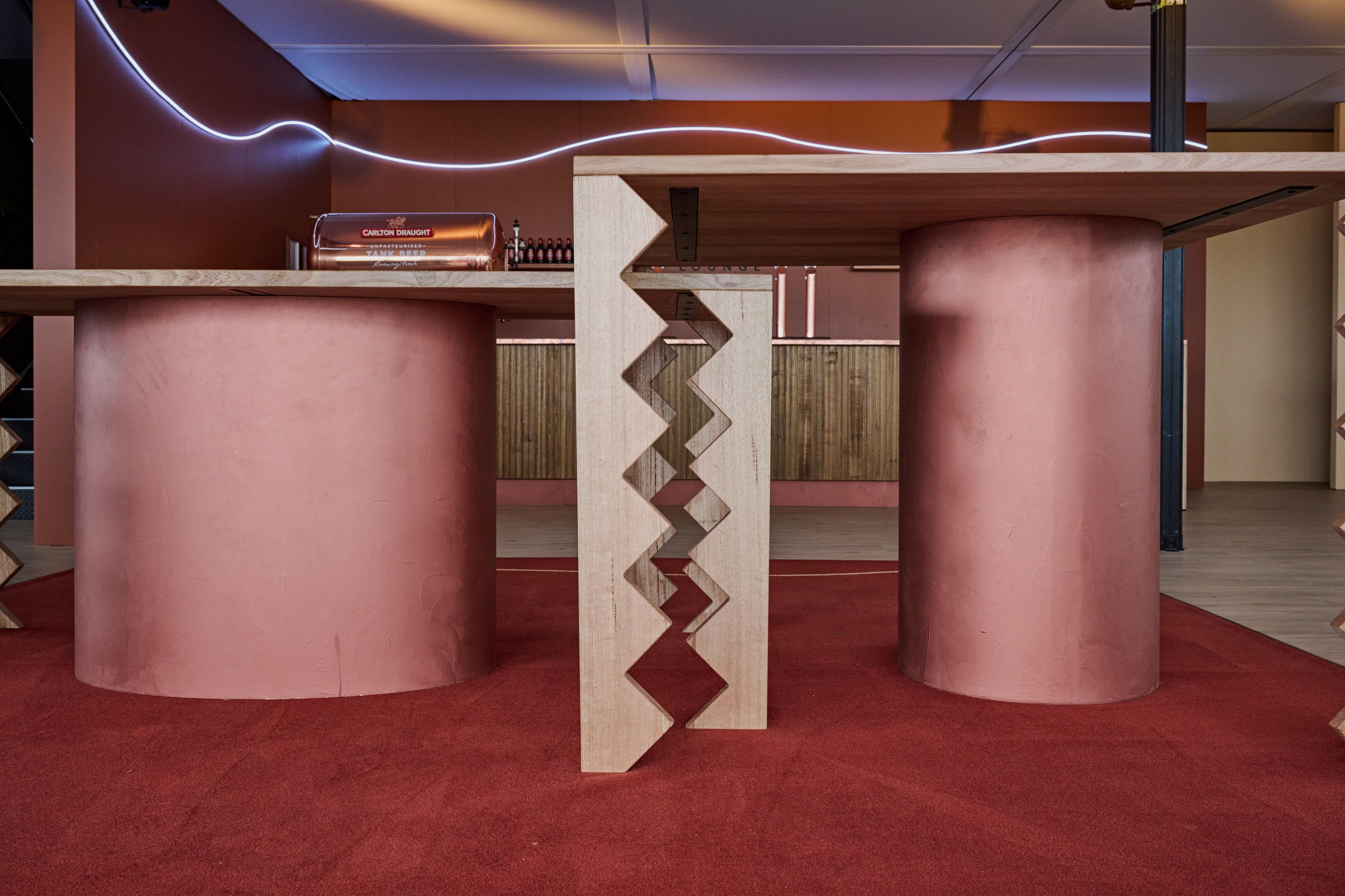 Carlton Draught Caulfield Lounge - hospitality interior design, event and activation - Caulfield Racecourse, Melbourne, Australia