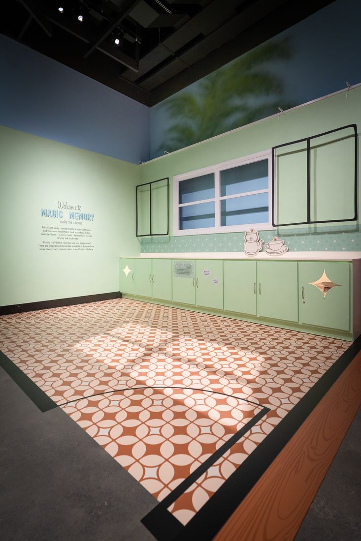 Magic + Memory: make me a home by Anna Carey - exhibition design - HOTA, Gold Coast, Queensland