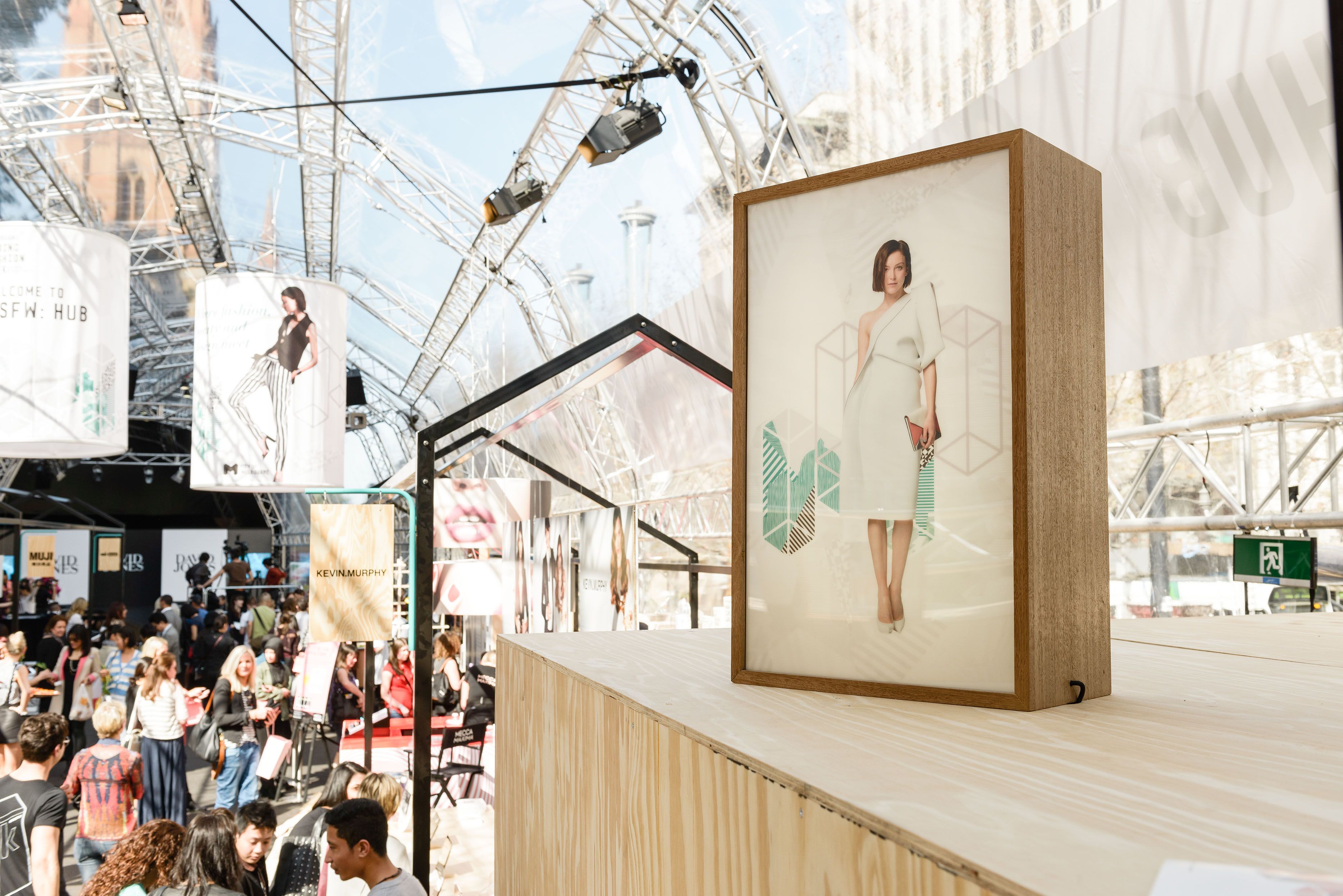 Melbourne Spring Fashion Week - The Hub - event design and production, fabrication and build - City Square, Melbourne, Australia