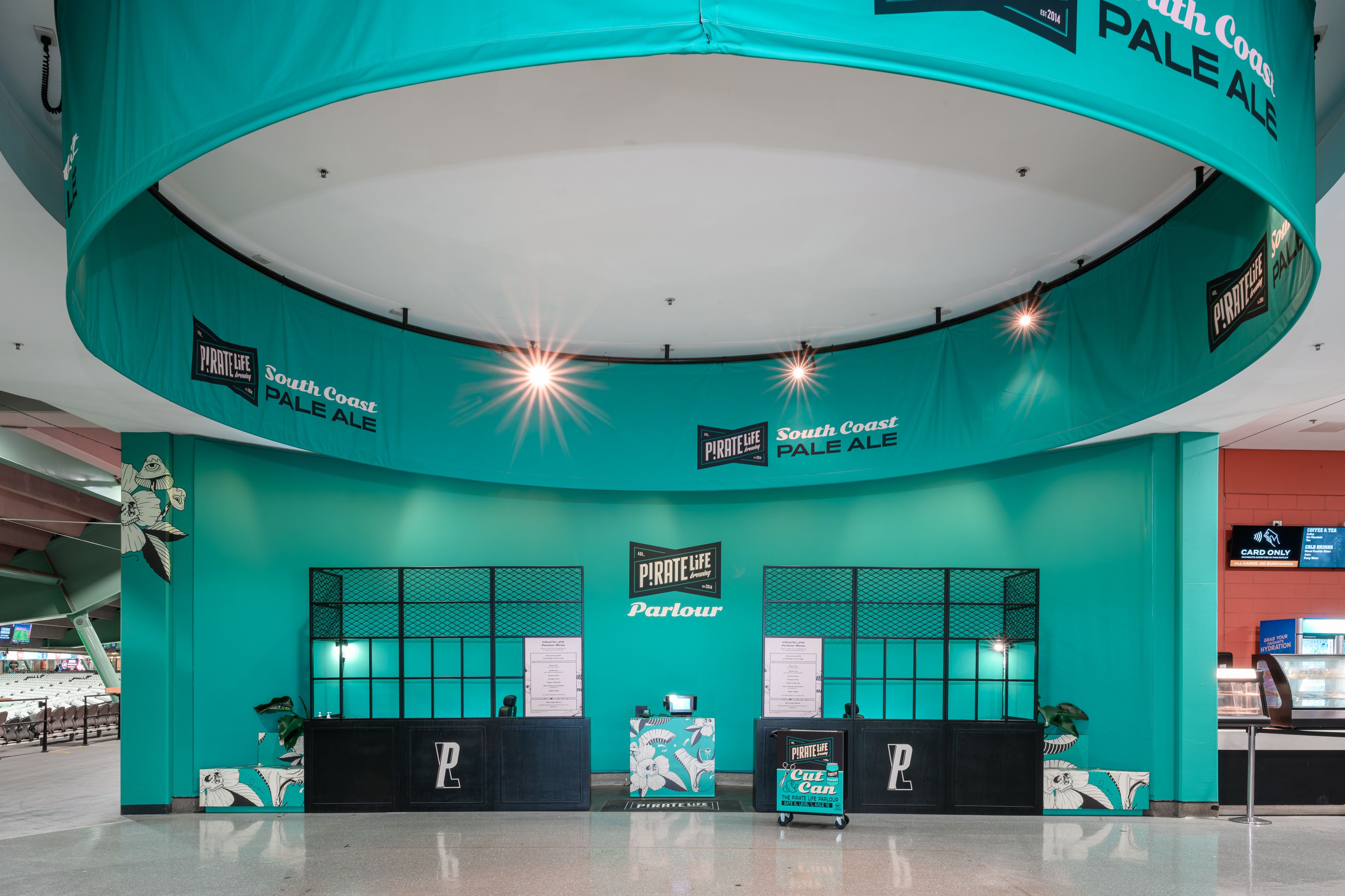 Pirate Life Parlour - brand activation, event management - Marvel Stadium, Melbourne, Australia