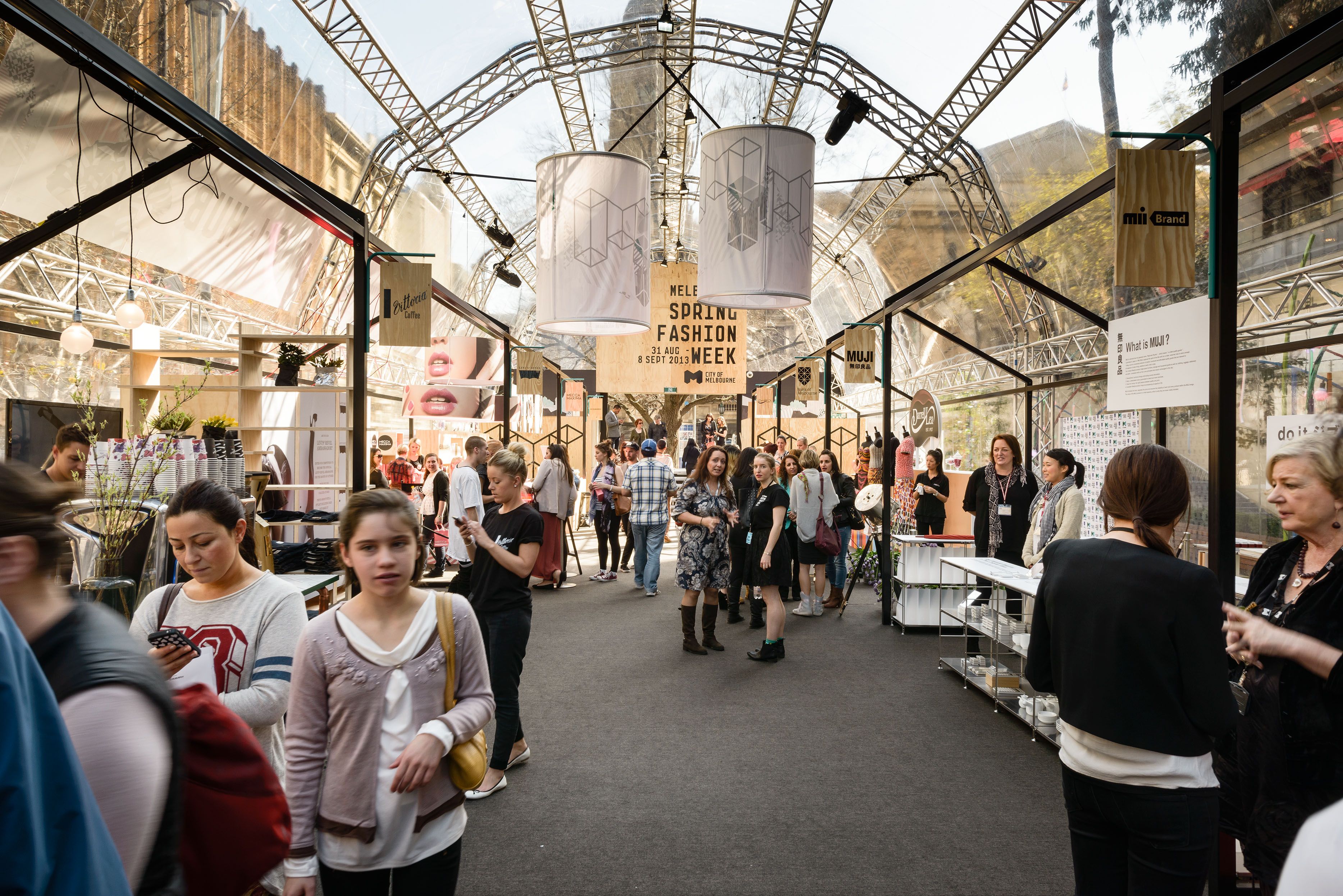 Melbourne Spring Fashion Week - The Hub - event design and production, fabrication and build - City Square, Melbourne, Australia