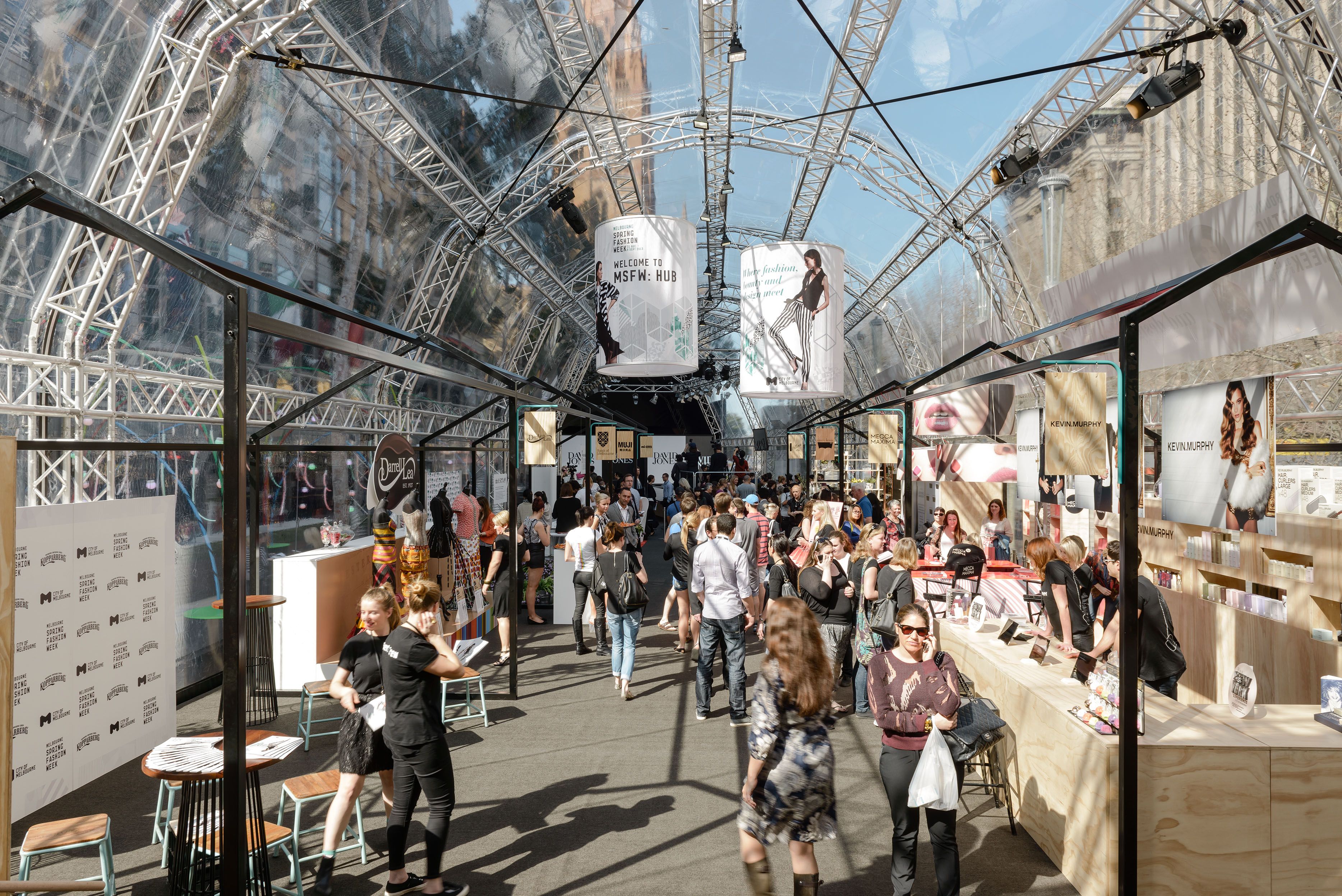 Melbourne Spring Fashion Week - The Hub - event design and production, fabrication and build - City Square, Melbourne, Australia