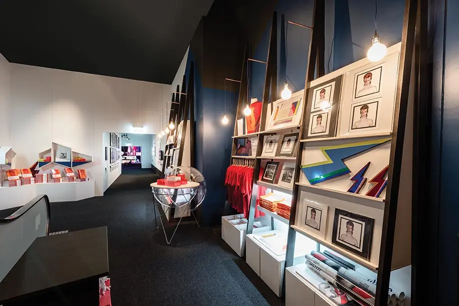 David Bowie Is - ACMI, Melbourne, Australia David Bowie Is - retail interior design, fabrication and installation - ACMI, Melbourne, Australia