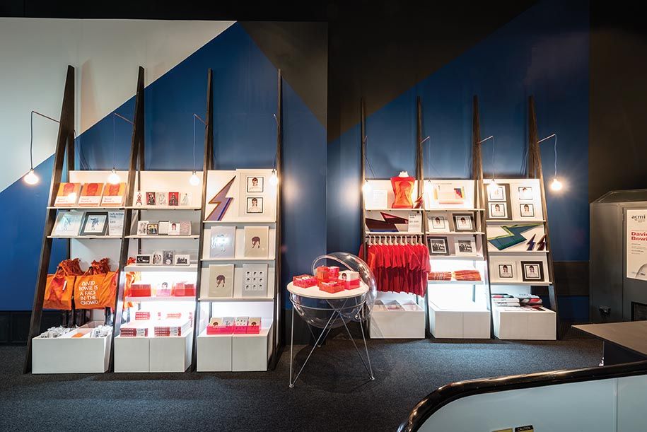 David Bowie Is - retail interior design, fabrication and installation - ACMI, Melbourne, Australia