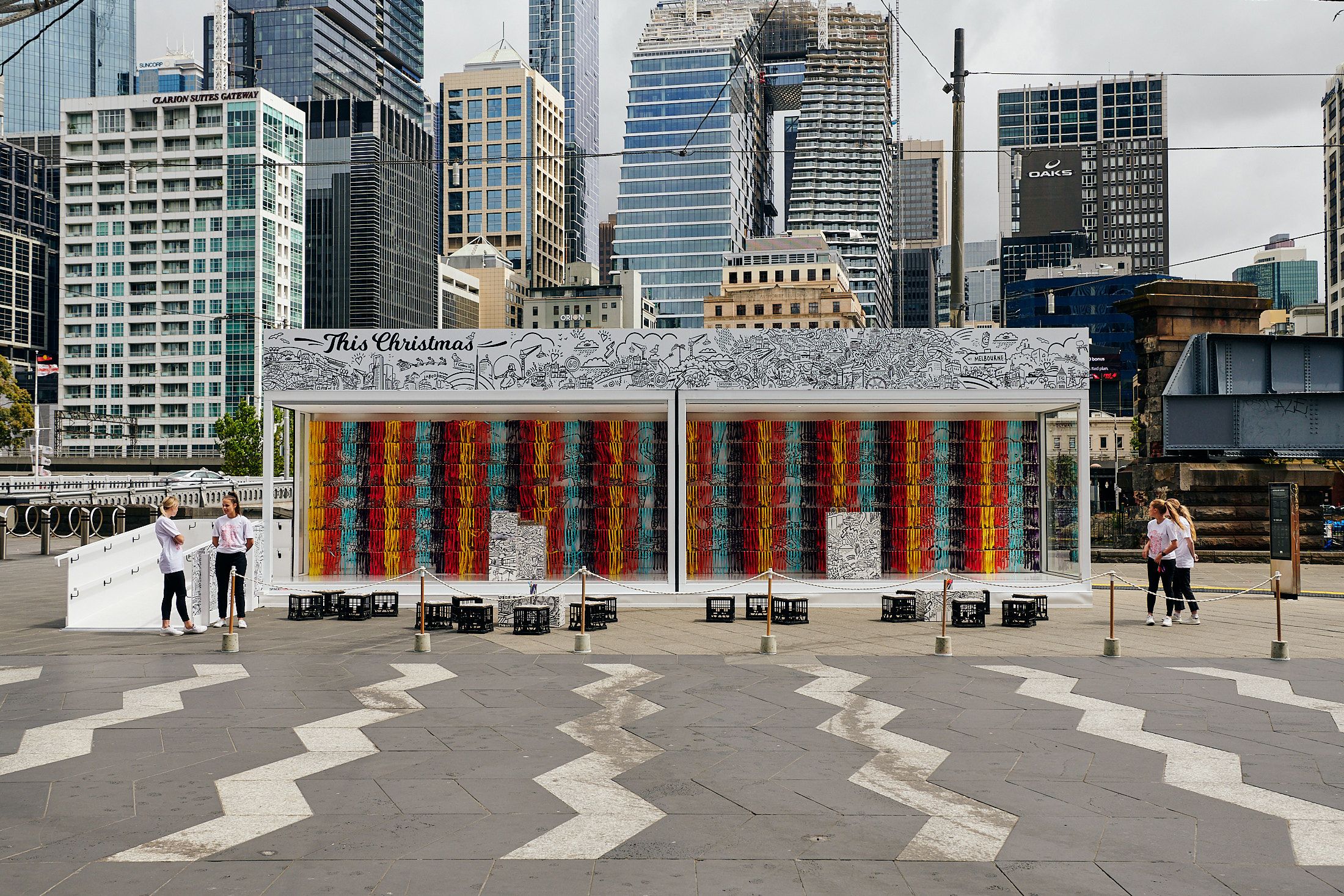 TAC This Christmas - brand activation, event management and production - Southbank, Melbourne, Australia