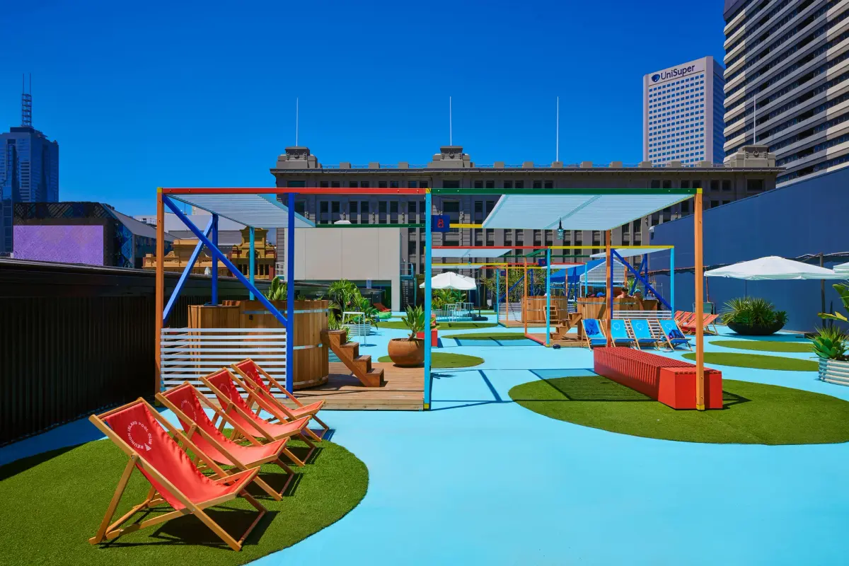 Reunion Island Pool Club - Melbourne, Australia Reunion Island Pool Club - hospitality interior design, build and fitout, production - Melbourne, Australia