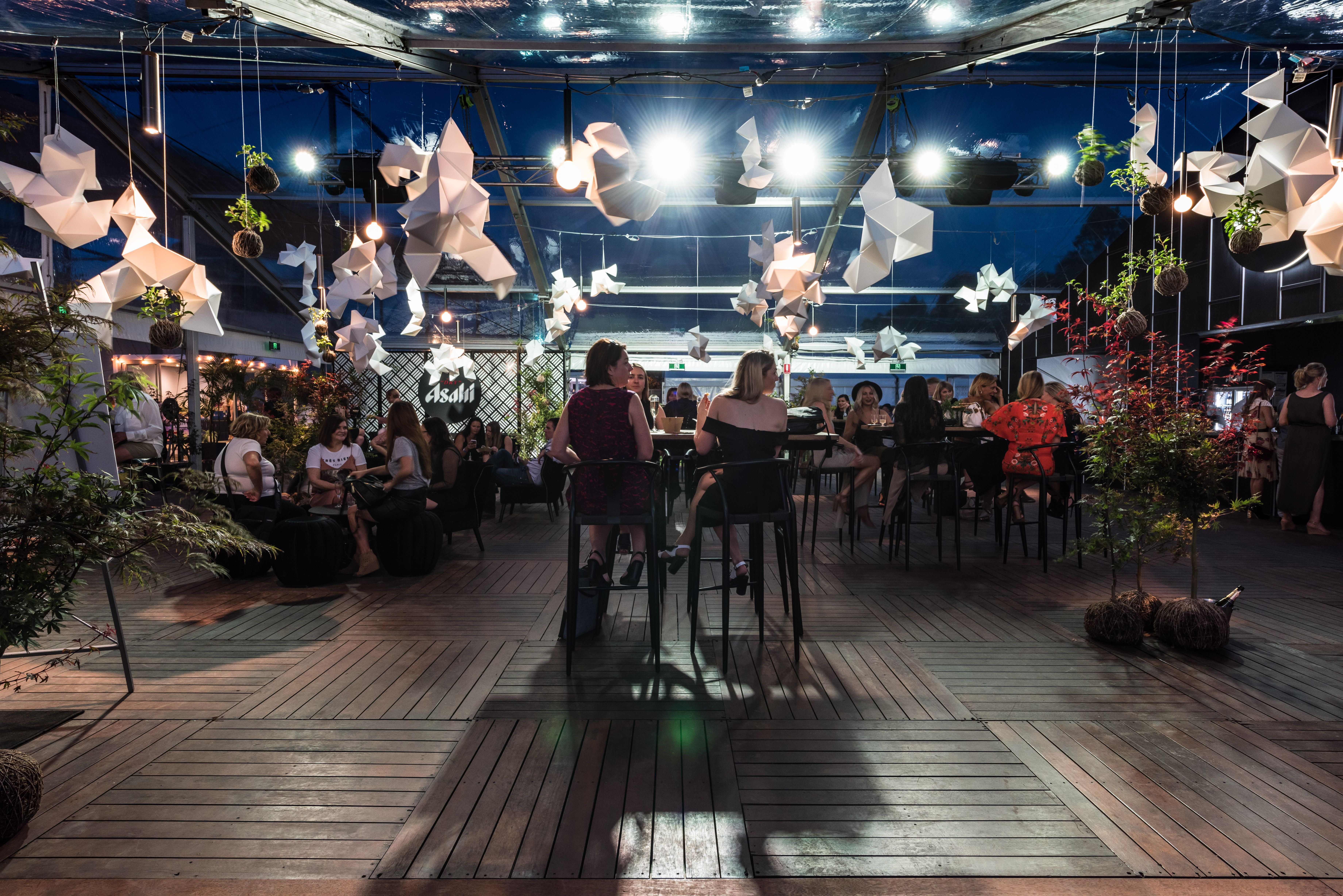 Virgin Australia Melbourne Fashion Festival Asahi Bar - brand activation, fabrication and fitout, event management and production - The REB Plaza, Melbourne, Australia