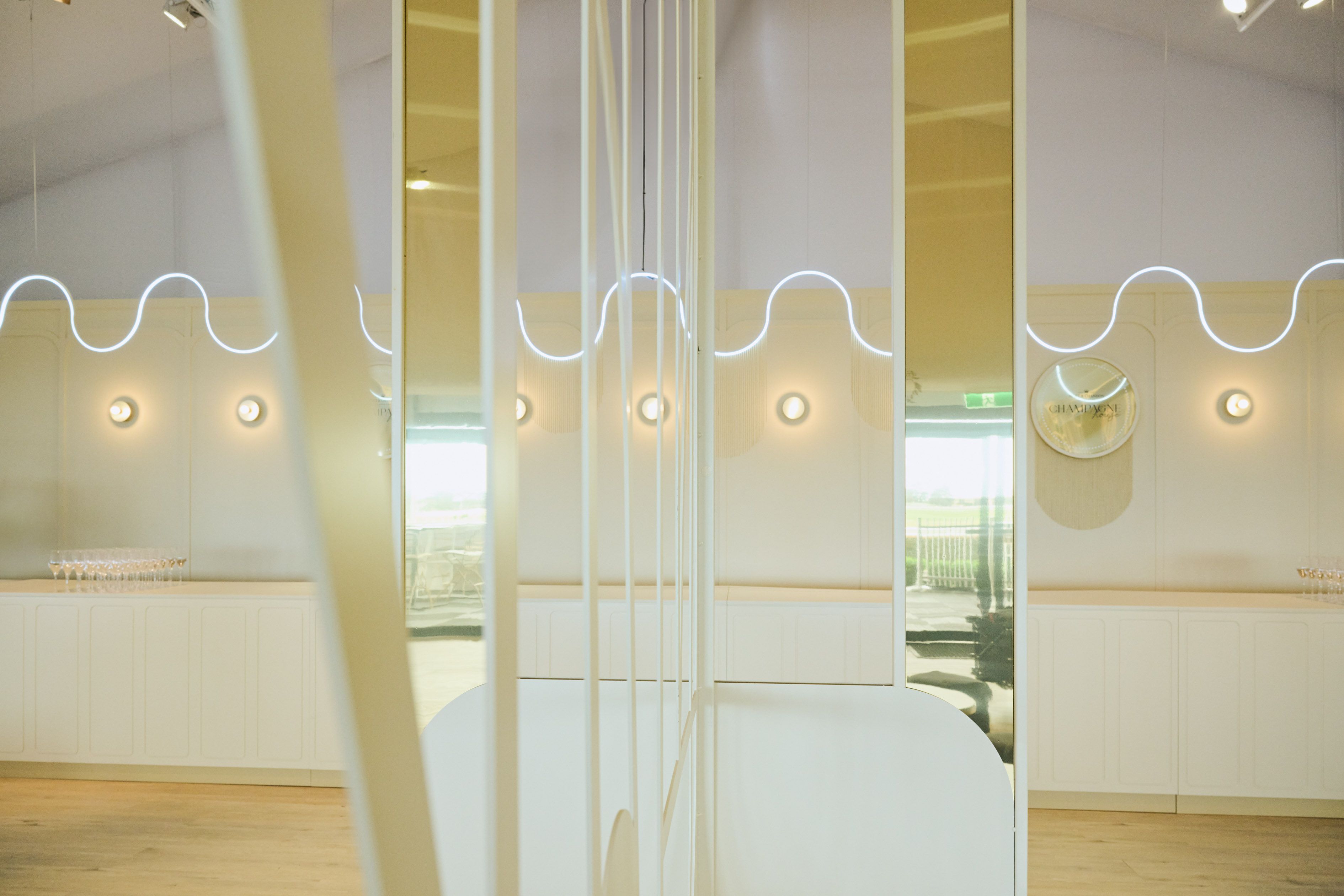Champagne House at Caulfield Cup - hospitality interior design, fabrication and build - Caulfield Racecourse, Melbourne, Australia