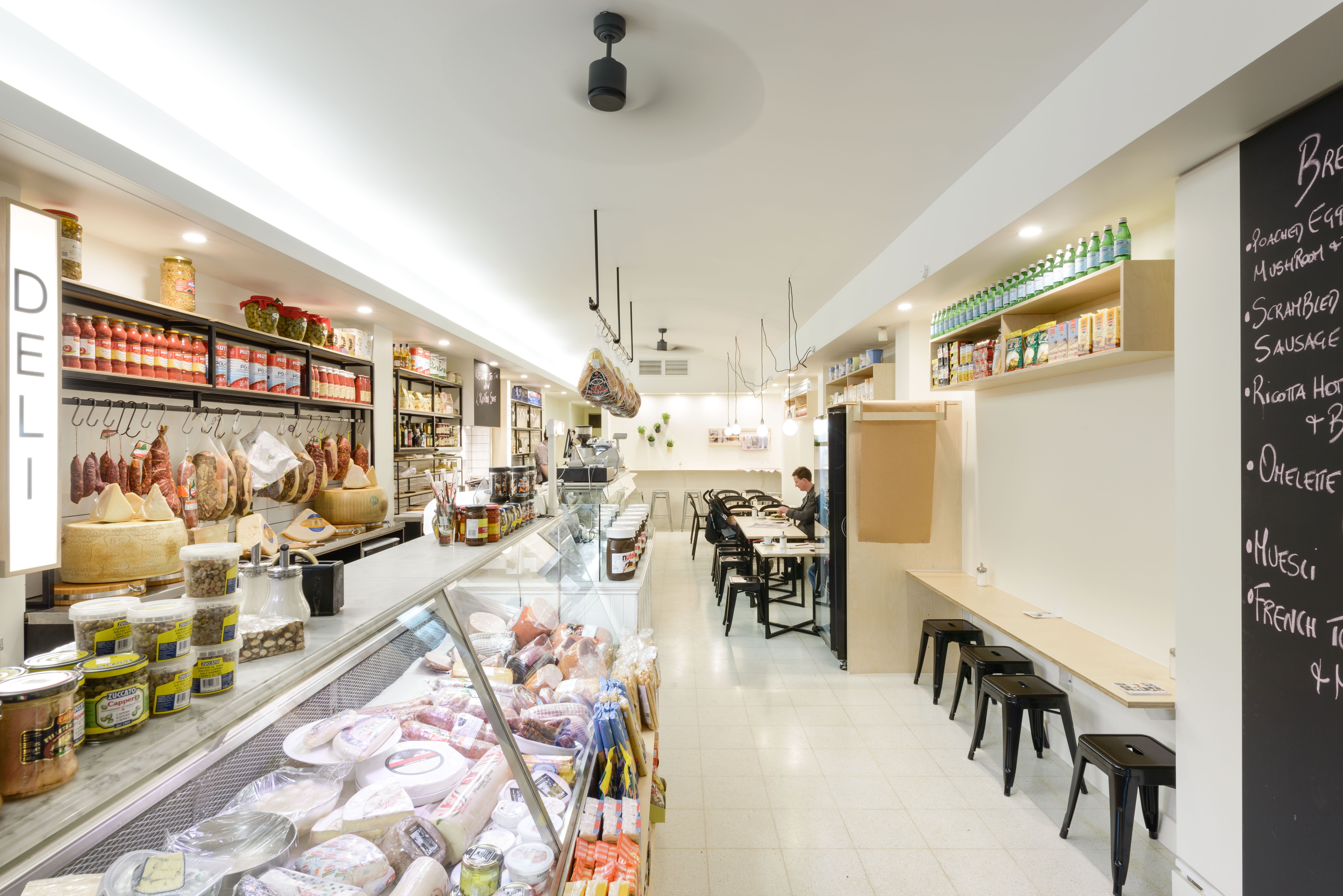 Lygon Food Store - hospitality interior design, fabrication and fitout - Lygon St, Carlton, Melbourne, Australia
