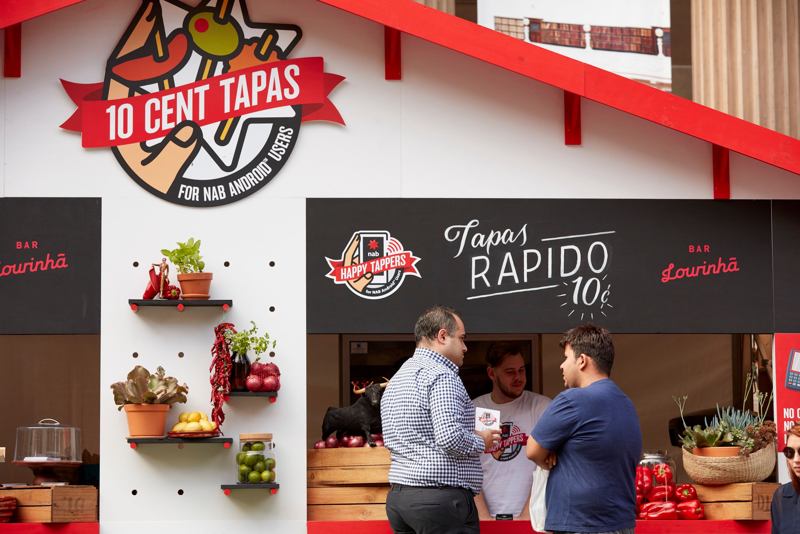NAB Happy Tappers - brand activation, event management and production - State Library, Melbourne and Australia Square, Sydney, Australia