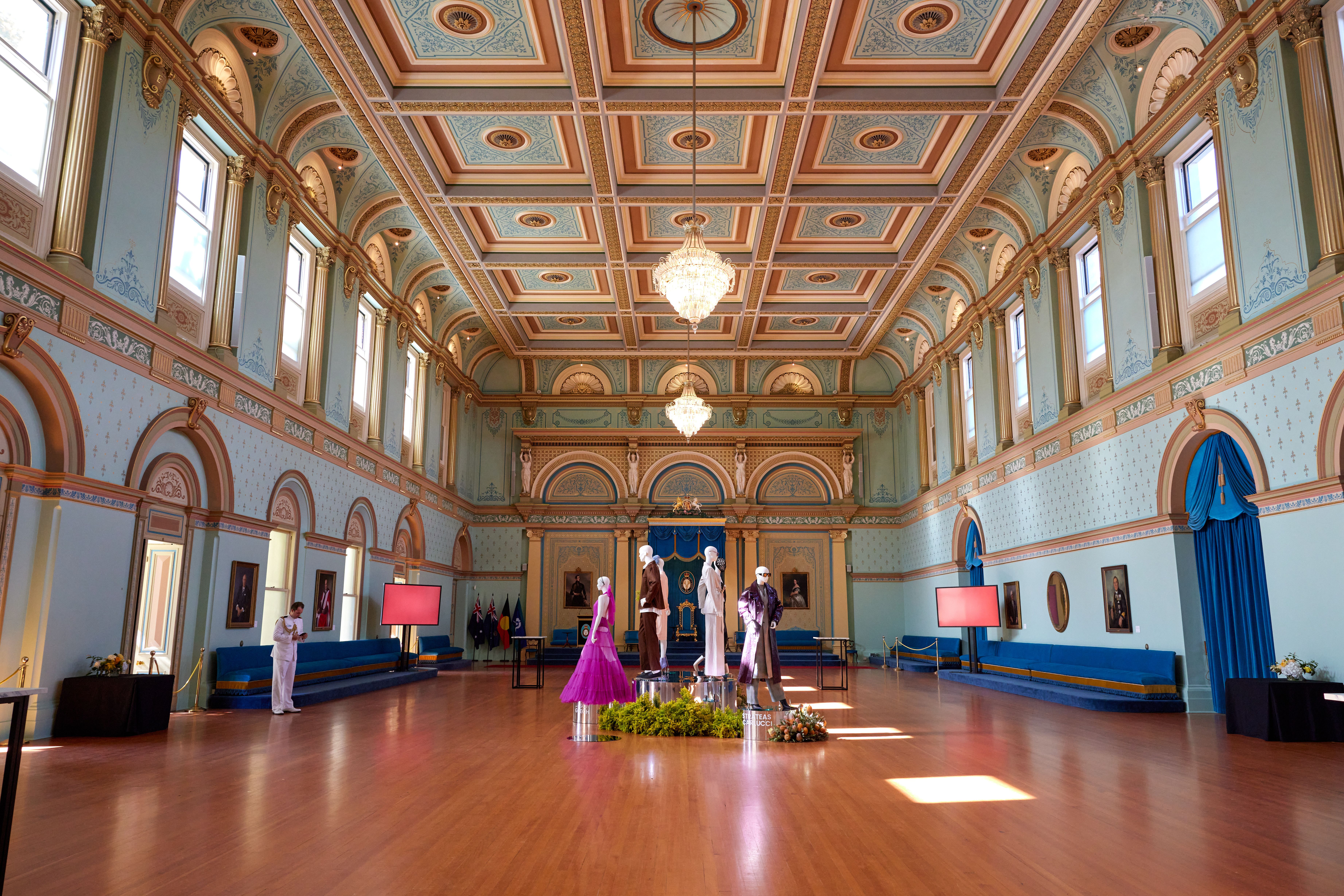 Melbourne Fashion Festival Launch - fashion set design and production, exhibition design - Melbourne, Australia