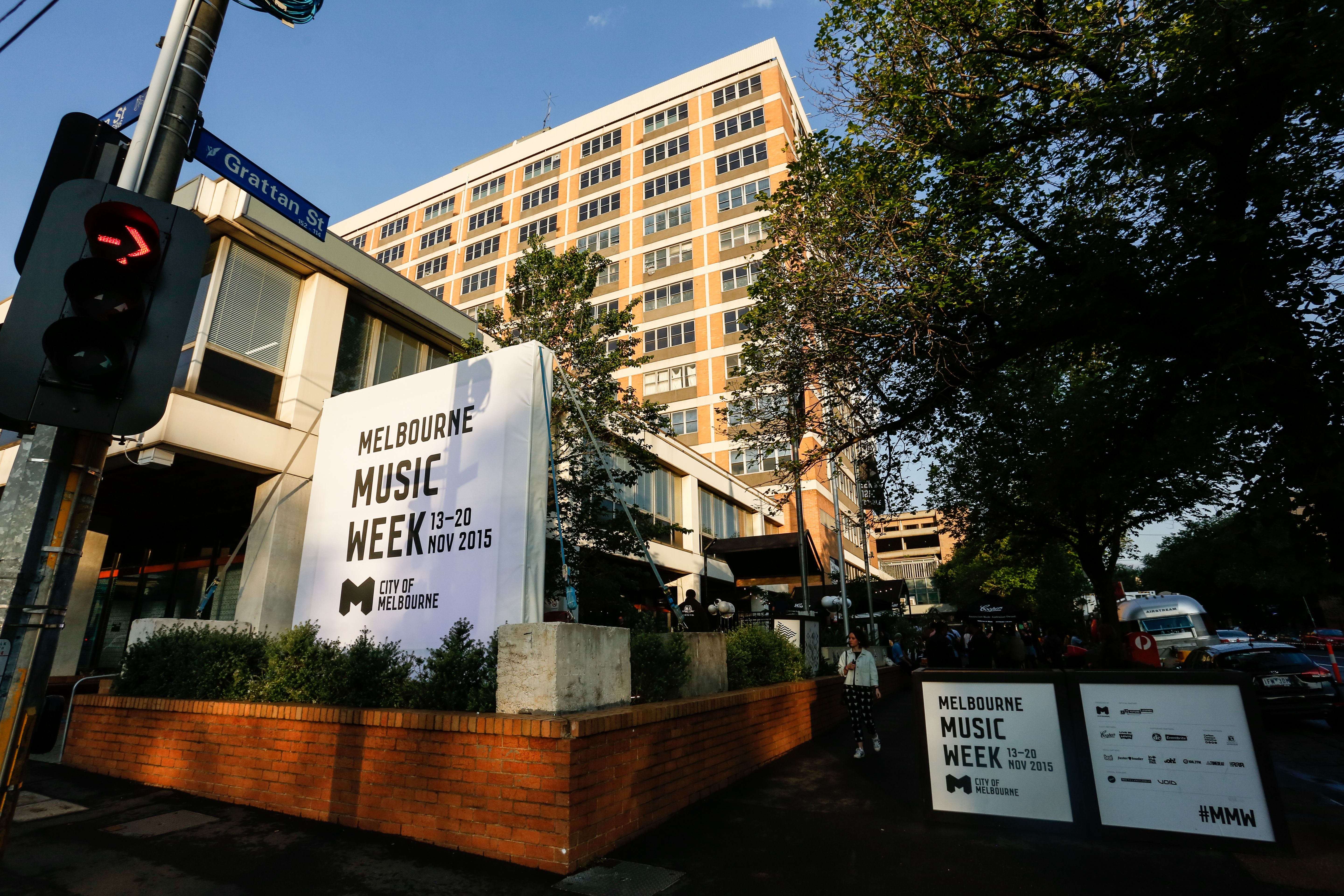 Melbourne Music Week Hub - event design and production, fabrication and installation - Melbourne, Australia