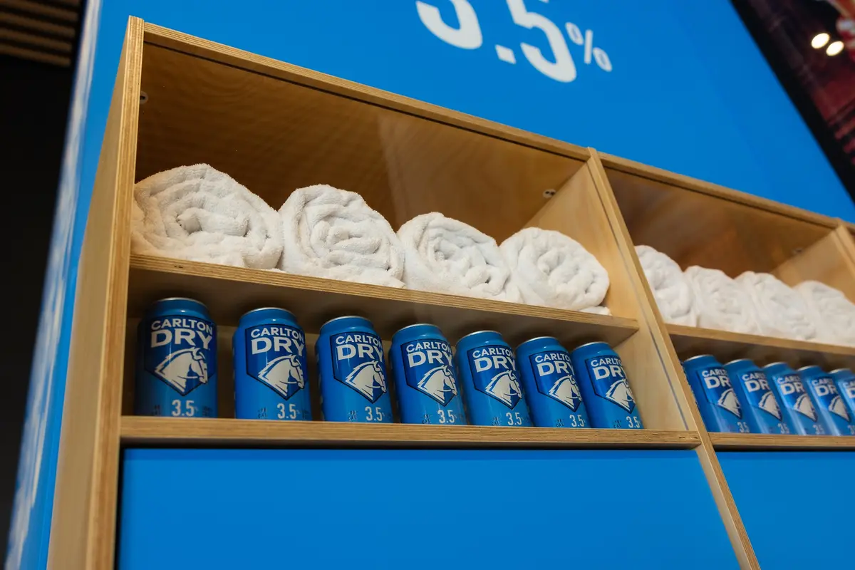 Carlton Dry "Embrace the Mid" - Marvel Stadium, Melbourne Carlton Dry "Embrace the Mid" - brand activation - Marvel Stadium, Melbourne