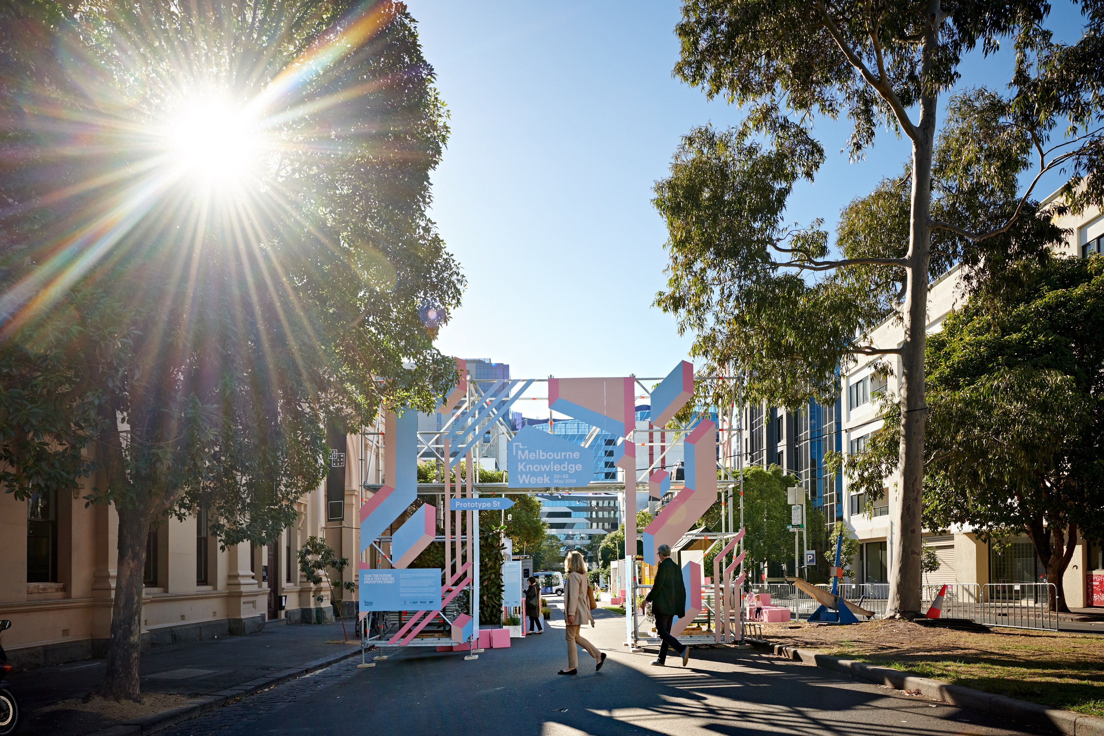 Melbourne Knowledge Week - event management and production, exhibition design, fabrication and installation - Meat Market Art Centre, Australia