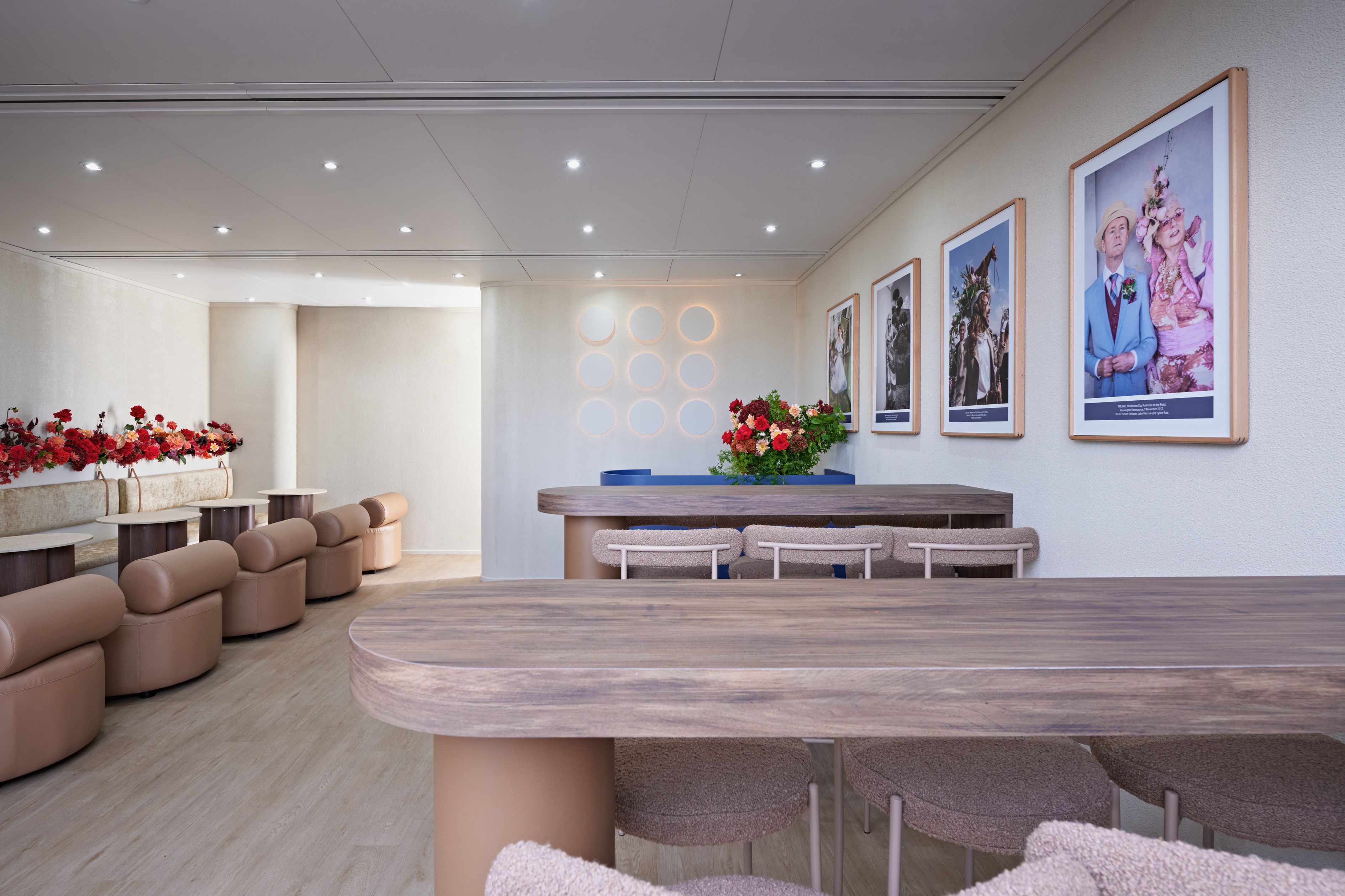 Channel 9 Birdcage - hospitality interior design, fabrication and installation, brand activation - Flemington, Melbourne