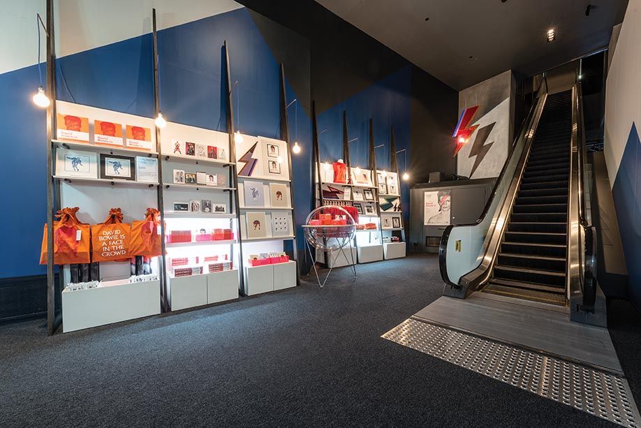 David Bowie Is - retail interior design, fabrication and installation - ACMI, Melbourne, Australia