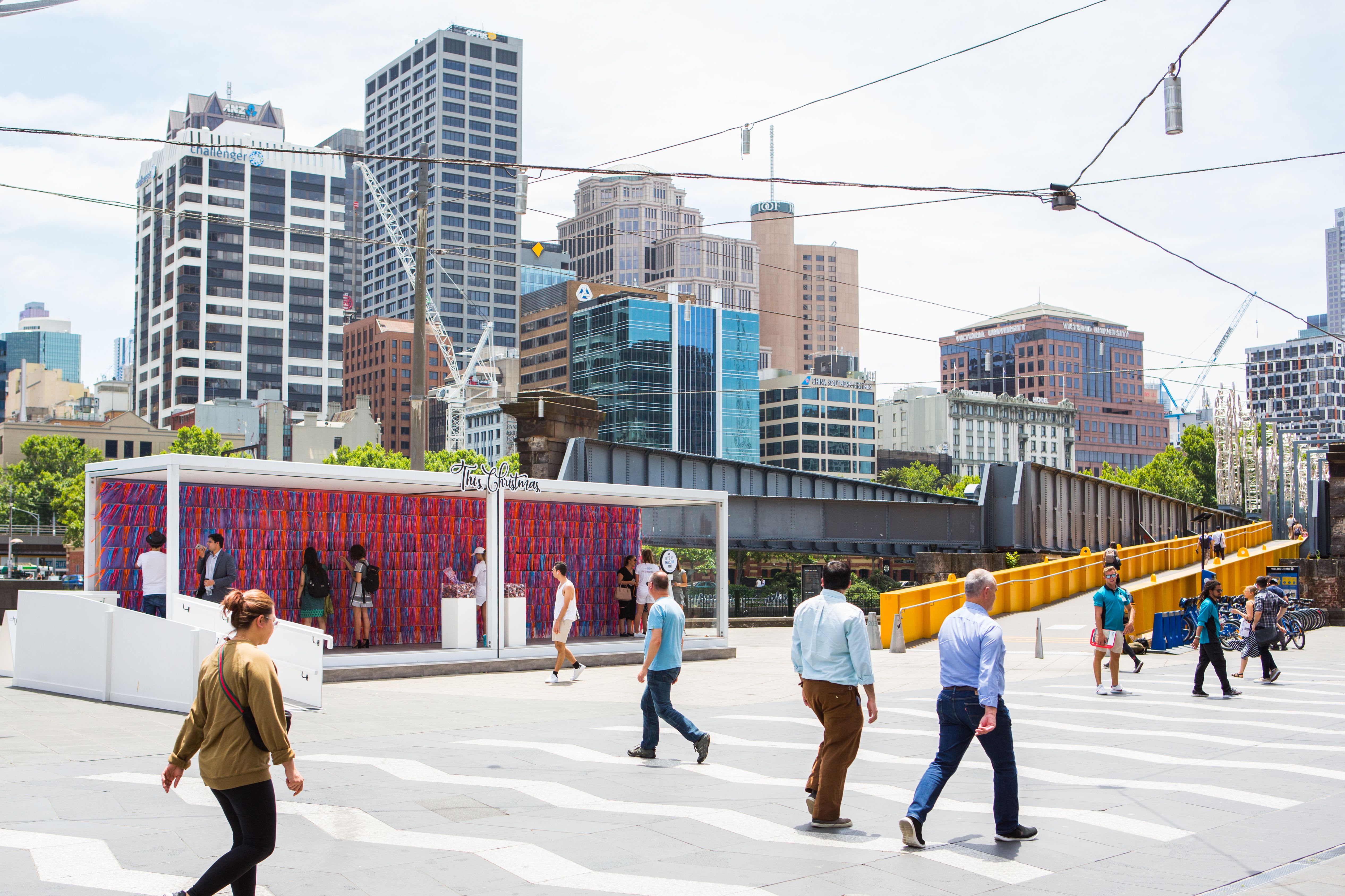 TAC This Christmas - brand activation, event management and production - Queensbridge Square Southbank, Geelong and regional activation's throughout Victoria, Australia