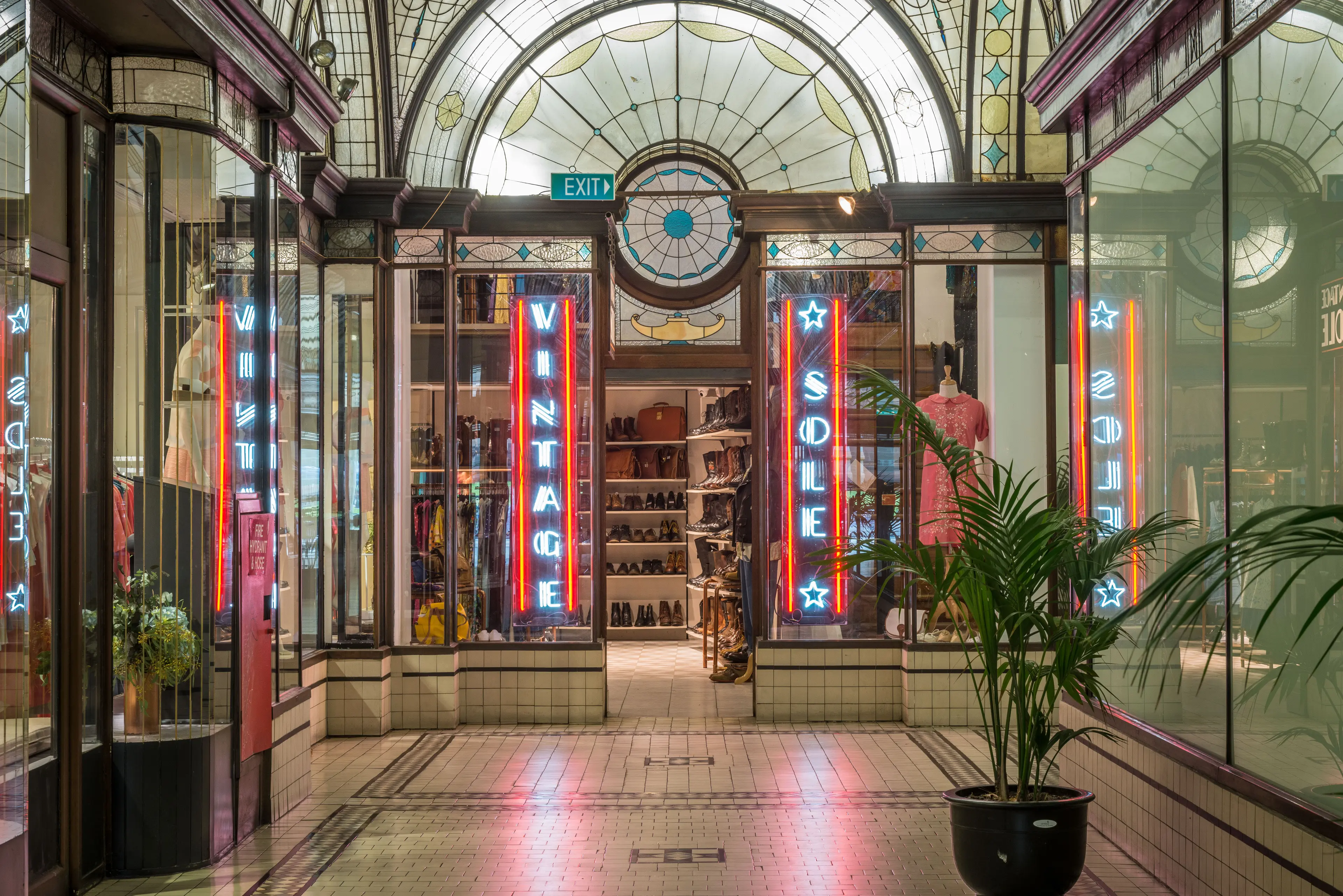 Vintage Sole Cathedral Arcade - retail interior design, fabrication, fitout and project management - Cathedral Arcade, Flinders Lane, Melbourne, Australia