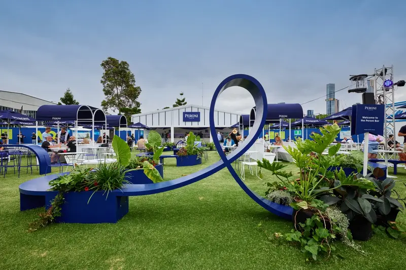 Peroni Australian Open - brand activation, event production, fabrication and build - Melbourne, Australia