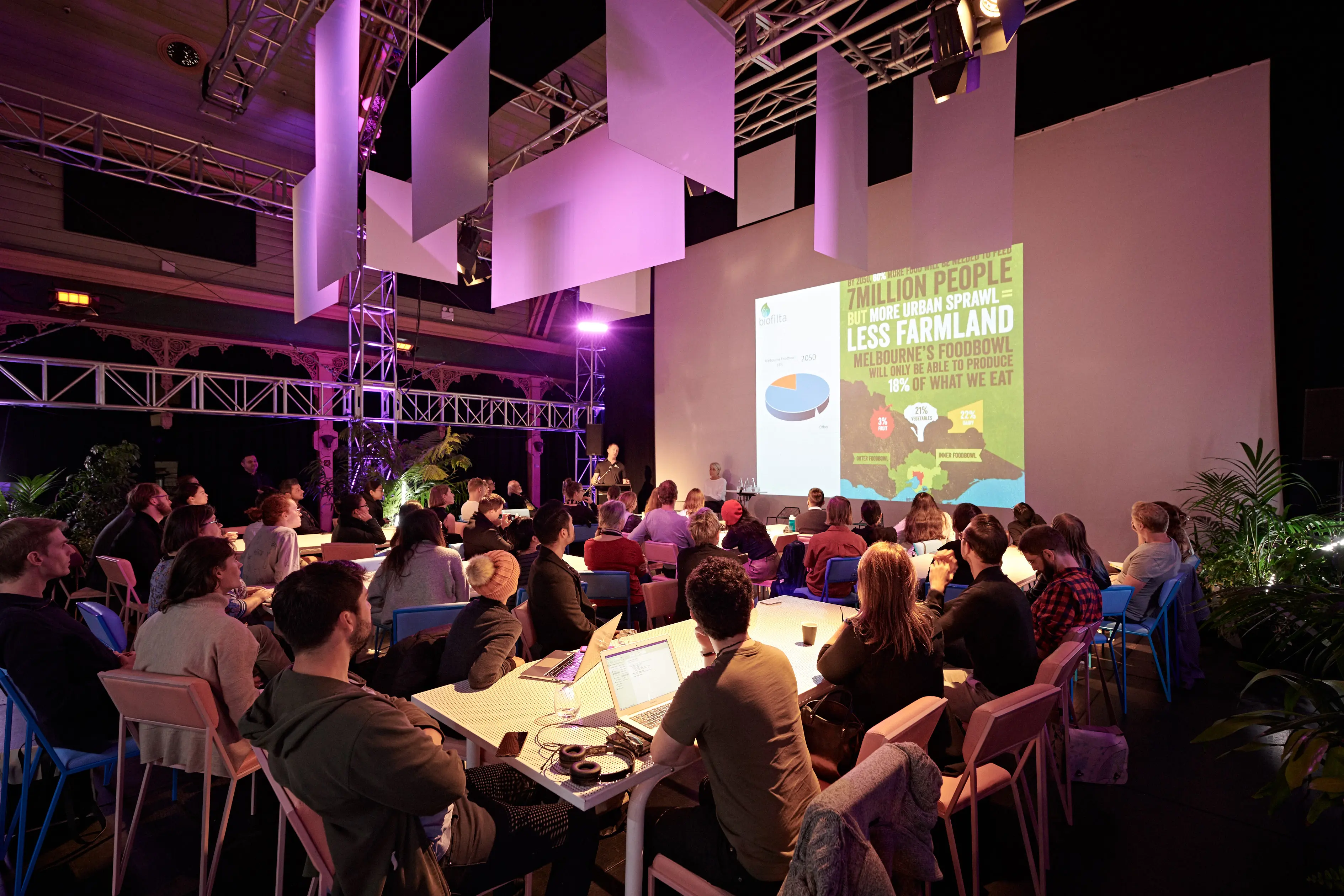 Melbourne Knowledge Week - event management and production, exhibition design, fabrication and installation - Meat Market Art Centre, Australia