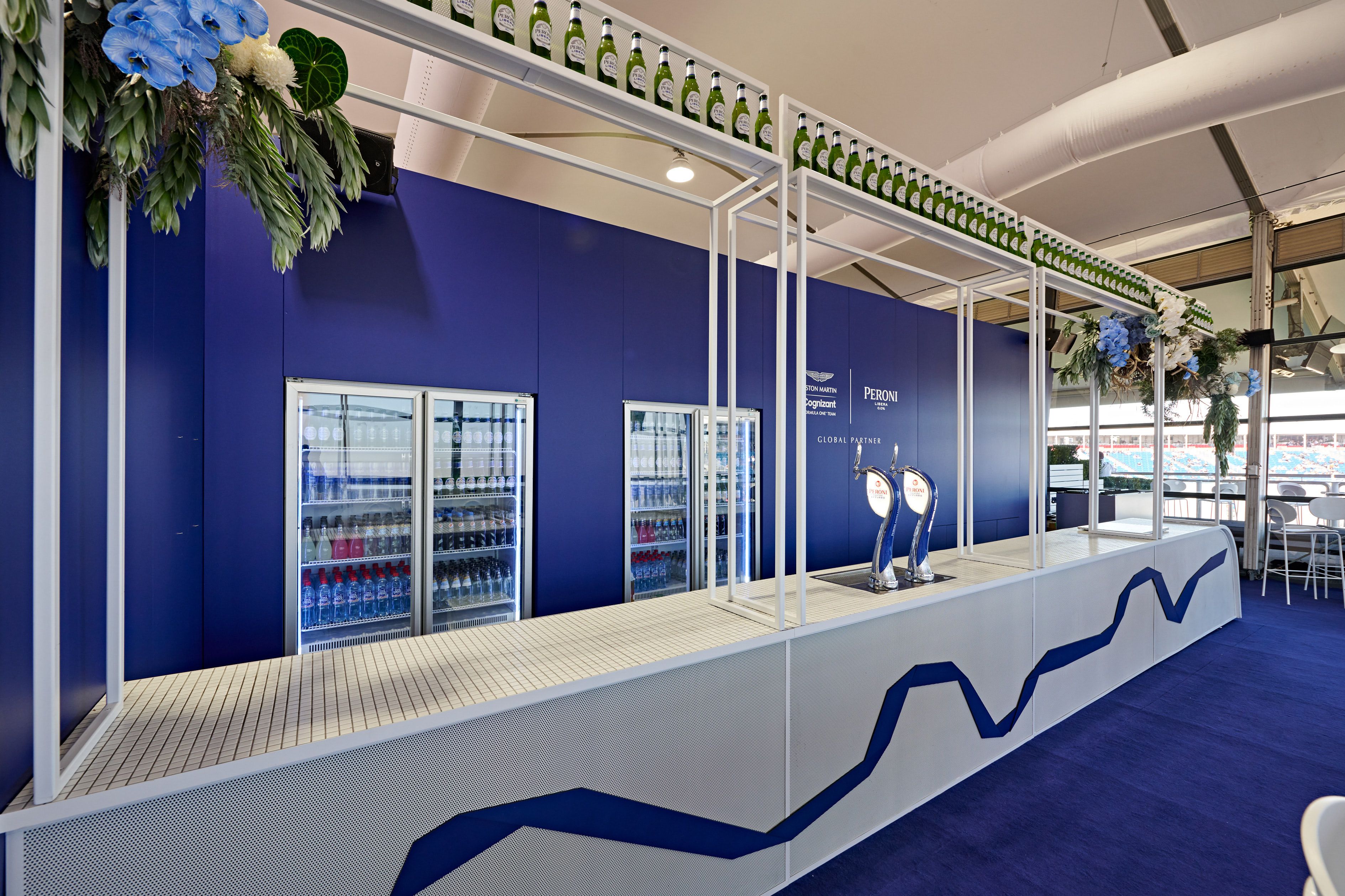 Peroni Libera x Aston Martin F1 Suite - brand activation, event management and production - Melbourne, Australia