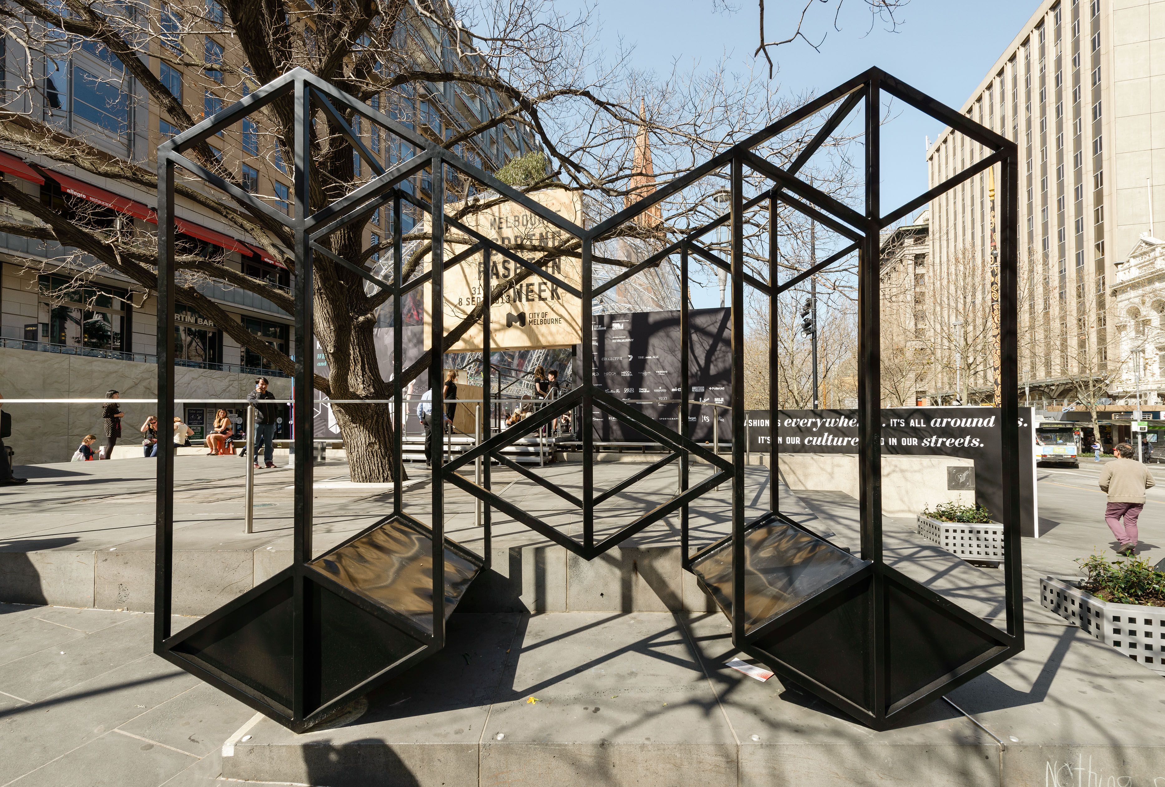 Melbourne Spring Fashion Week - The Hub - event design and production, fabrication and build - City Square, Melbourne, Australia
