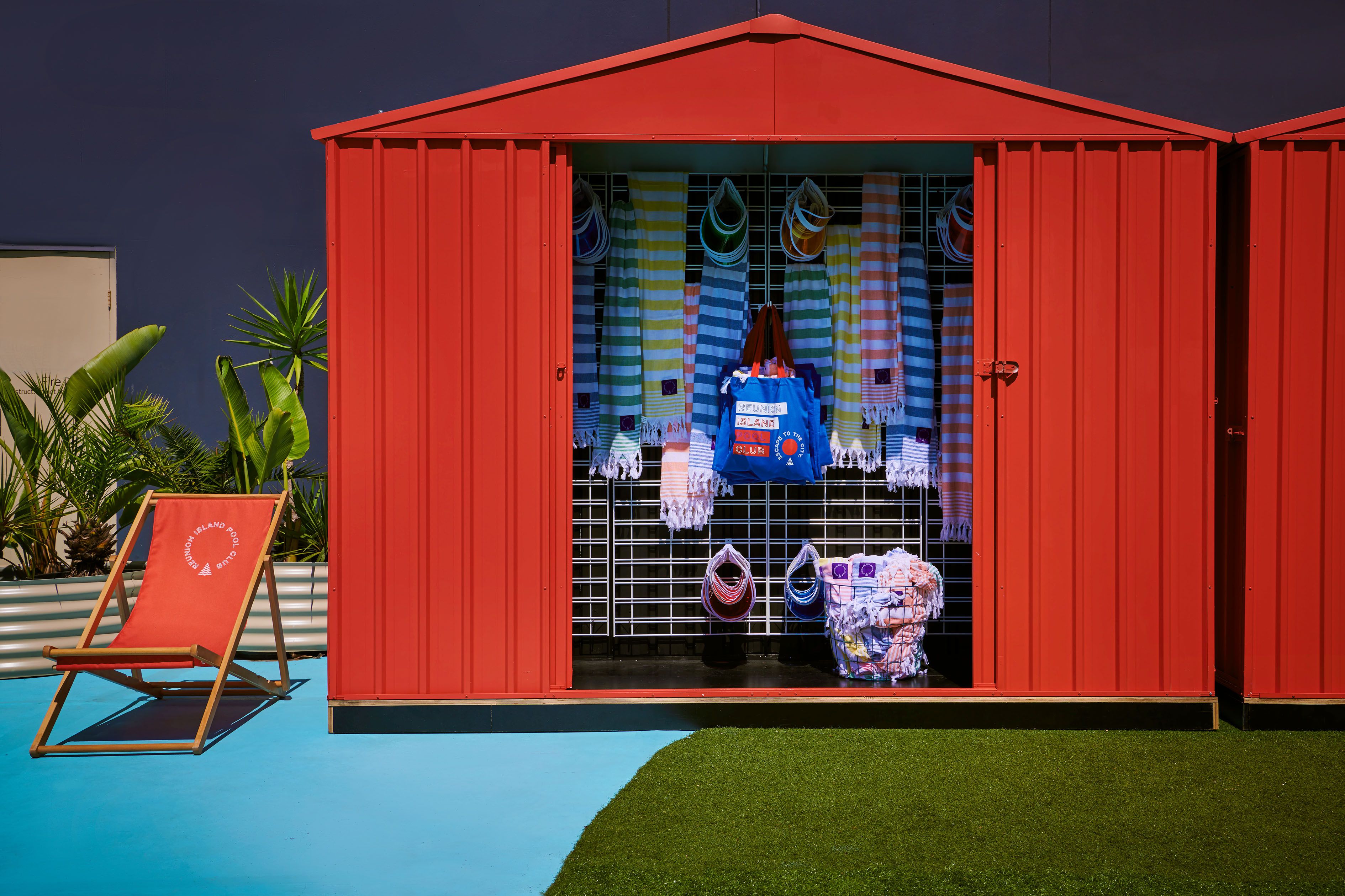 Reunion Island Pool Club - hospitality interior design, build and fitout, production - Melbourne, Australia