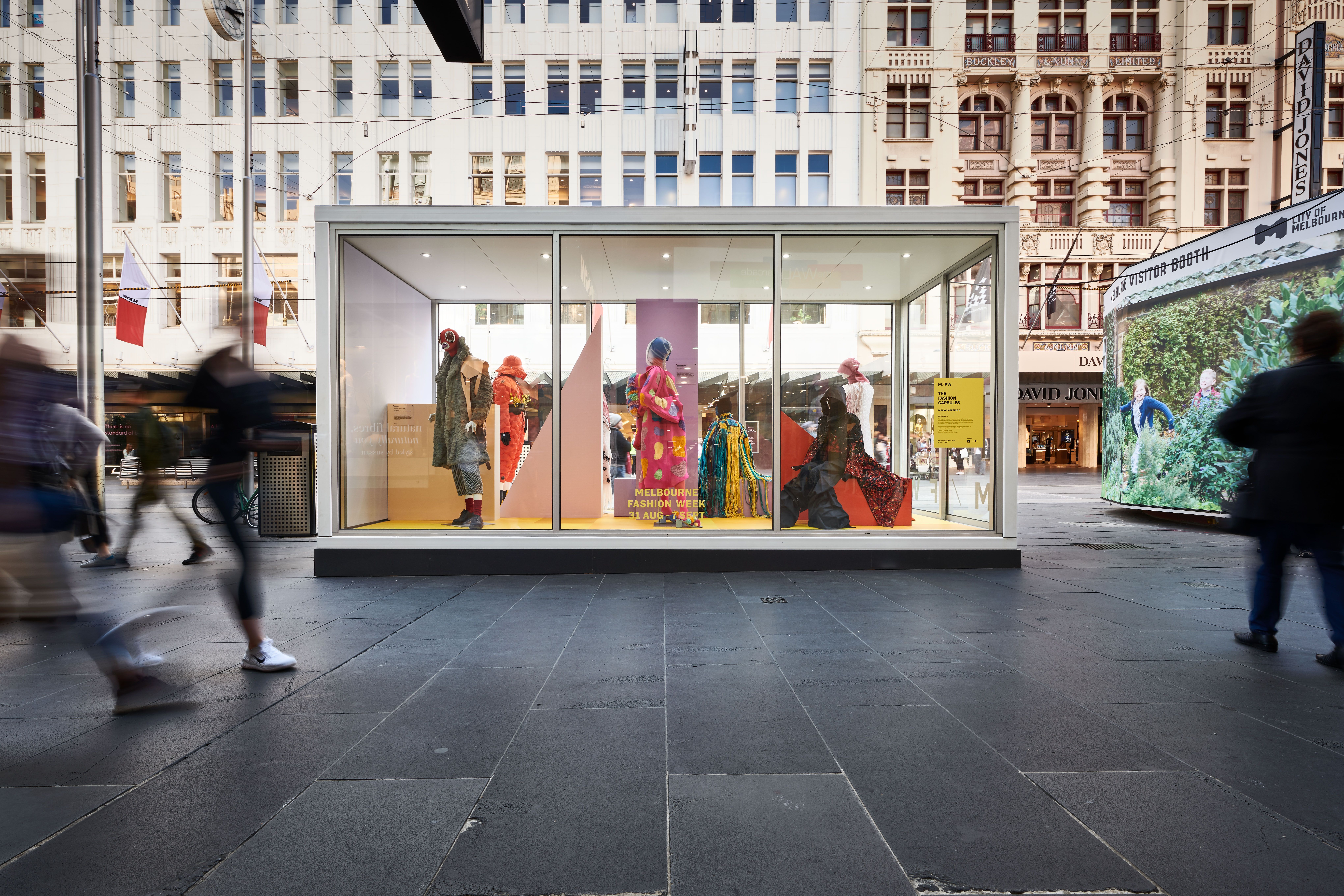 Melbourne Fashion Week Capsules - event and production, fashion exhibition design - Melbourne, Australia