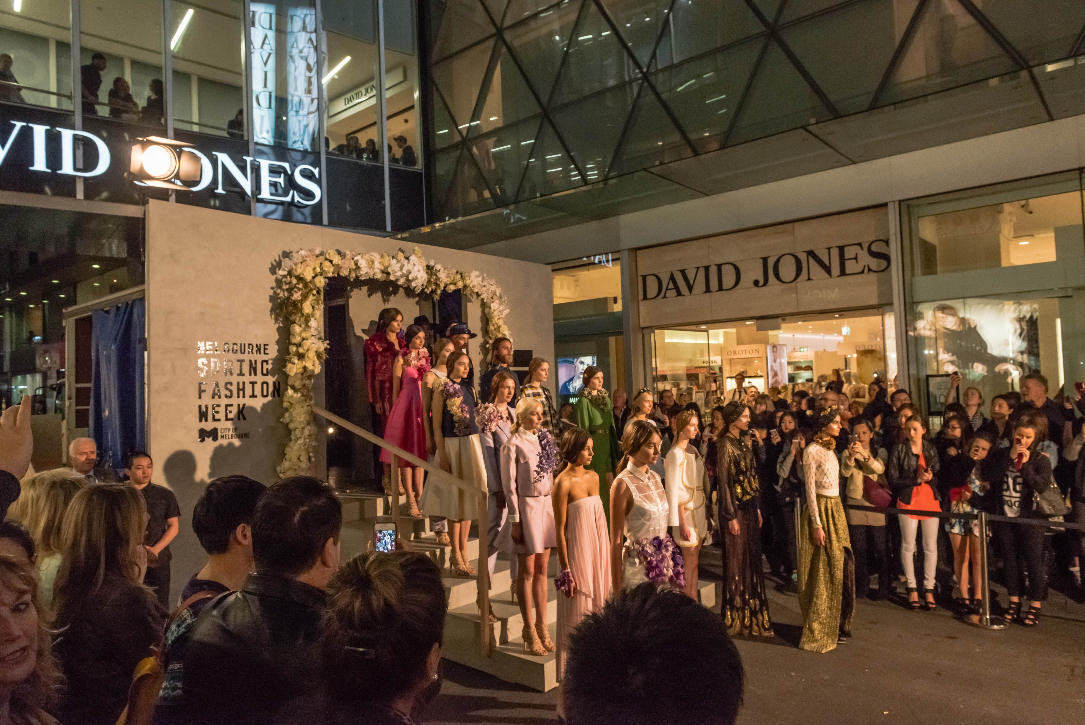 Melbourne Spring Fashion Week - Opening Runway - event, fashion, runway, set - Little Bourke St, Melbourne, Australia