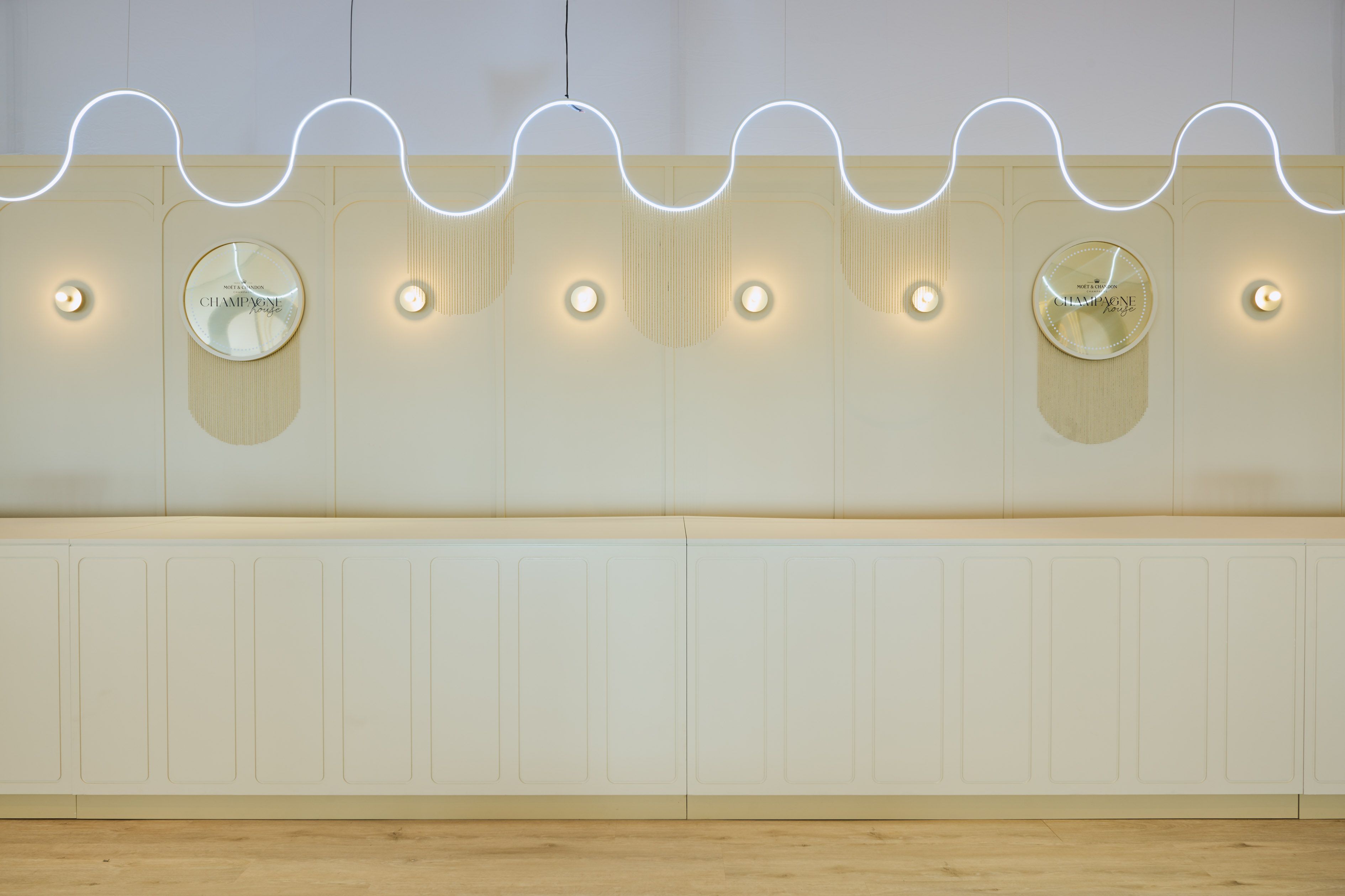 Champagne House at Caulfield Cup - hospitality interior design, fabrication and build - Caulfield Racecourse, Melbourne, Australia