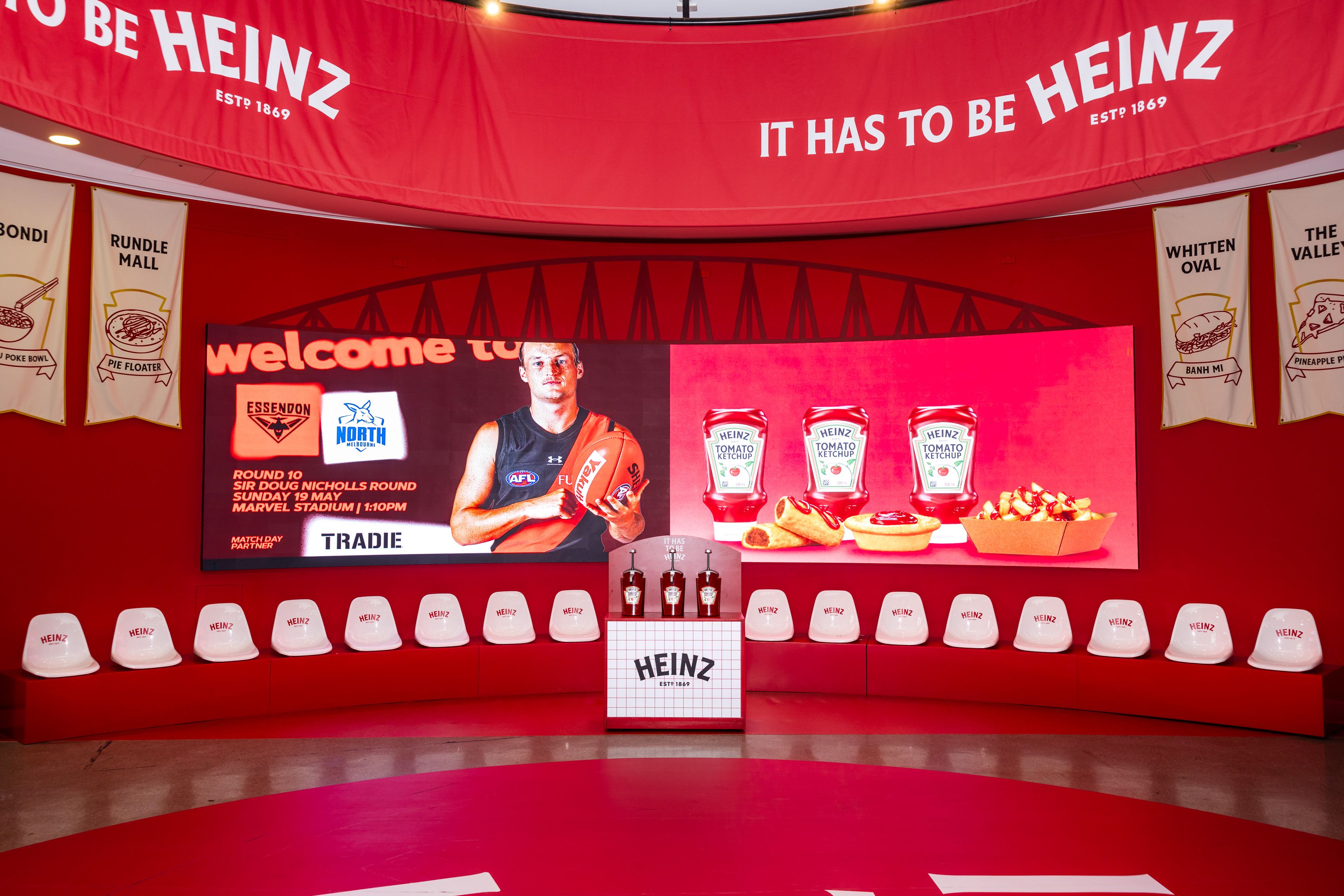 Heinz Marvel Stadium Activation - brand activation, experiential marketing, event management - Marvel Stadium, Melbourne