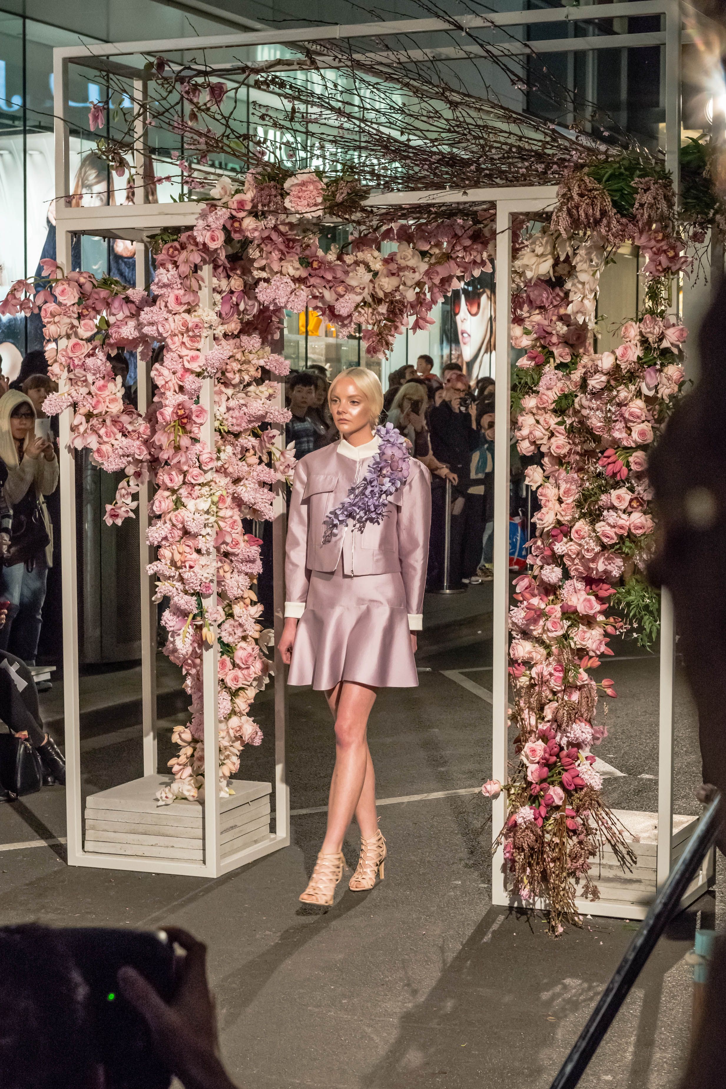 Melbourne Spring Fashion Week - Opening Runway - event, fashion, runway, set - Little Bourke St, Melbourne, Australia