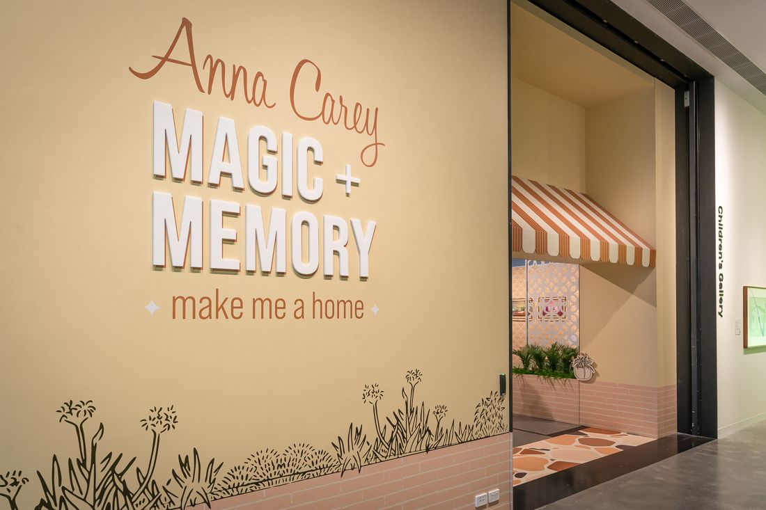 Magic + Memory: make me a home by Anna Carey - exhibition design - HOTA, Gold Coast, Queensland