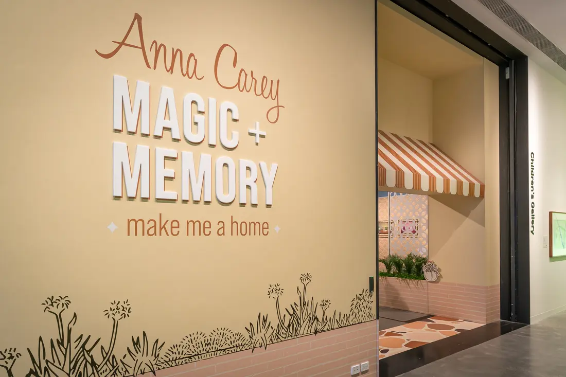 Magic + Memory: make me a home by Anna Carey - HOTA, Gold Coast, Queensland Magic + Memory: make me a home by Anna Carey - exhibition design - HOTA, Gold Coast, Queensland