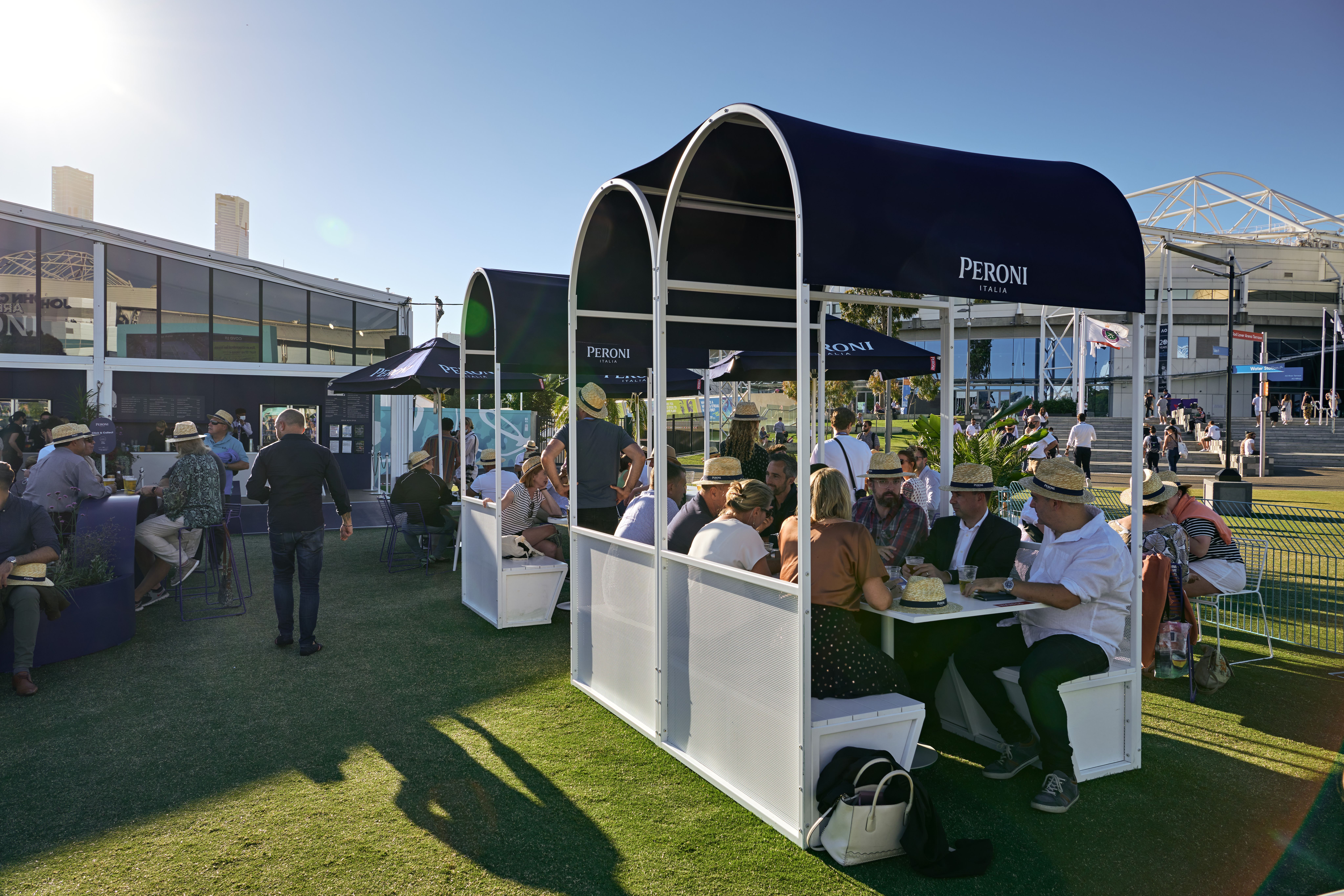 Peroni Australian Open - brand activation, event production, fabrication and build - Melbourne Park, Australia