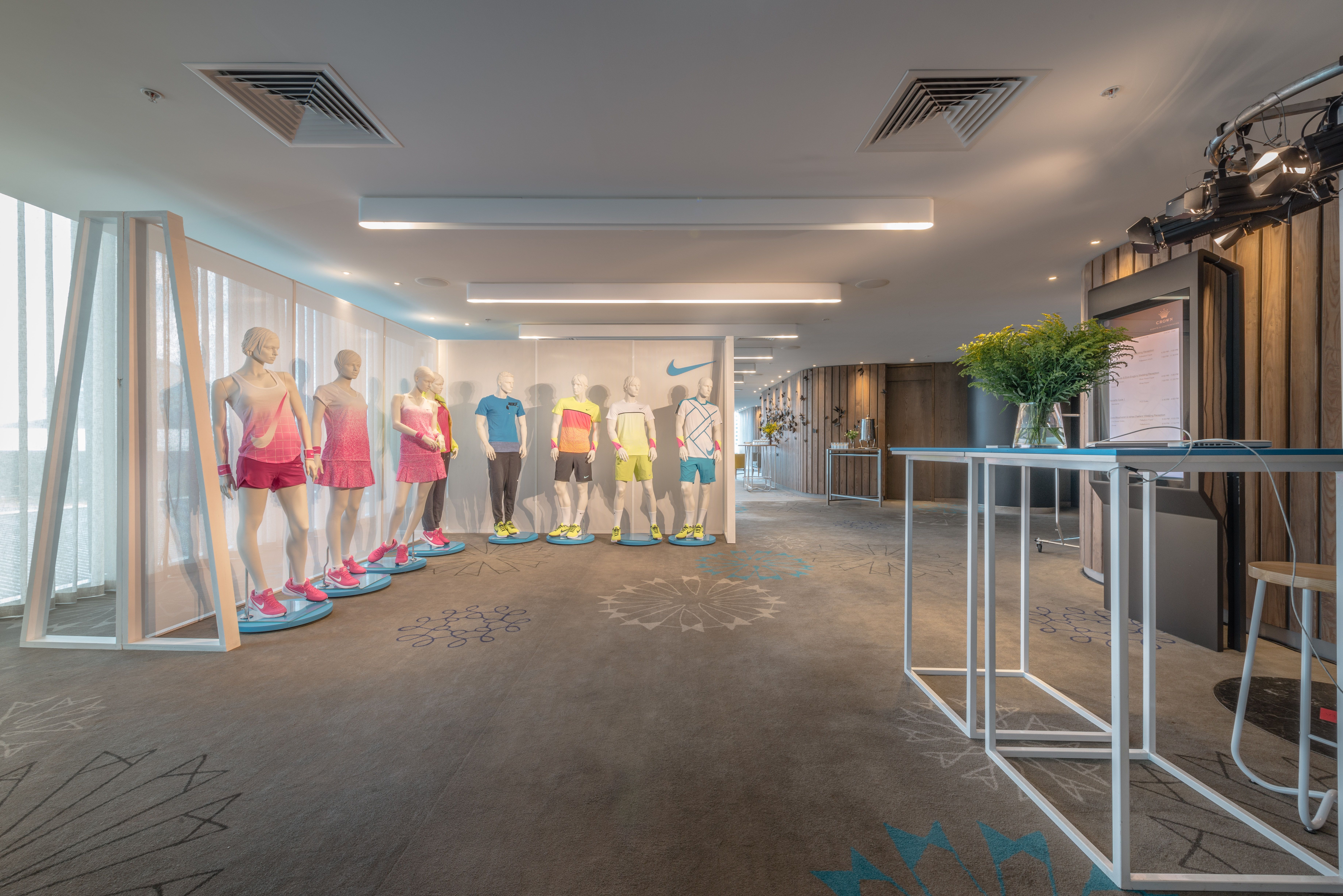 Nike Player Distribution Space - brand activation, event management, fabrication and project management - Crown Metropol, Melbourne, Australia