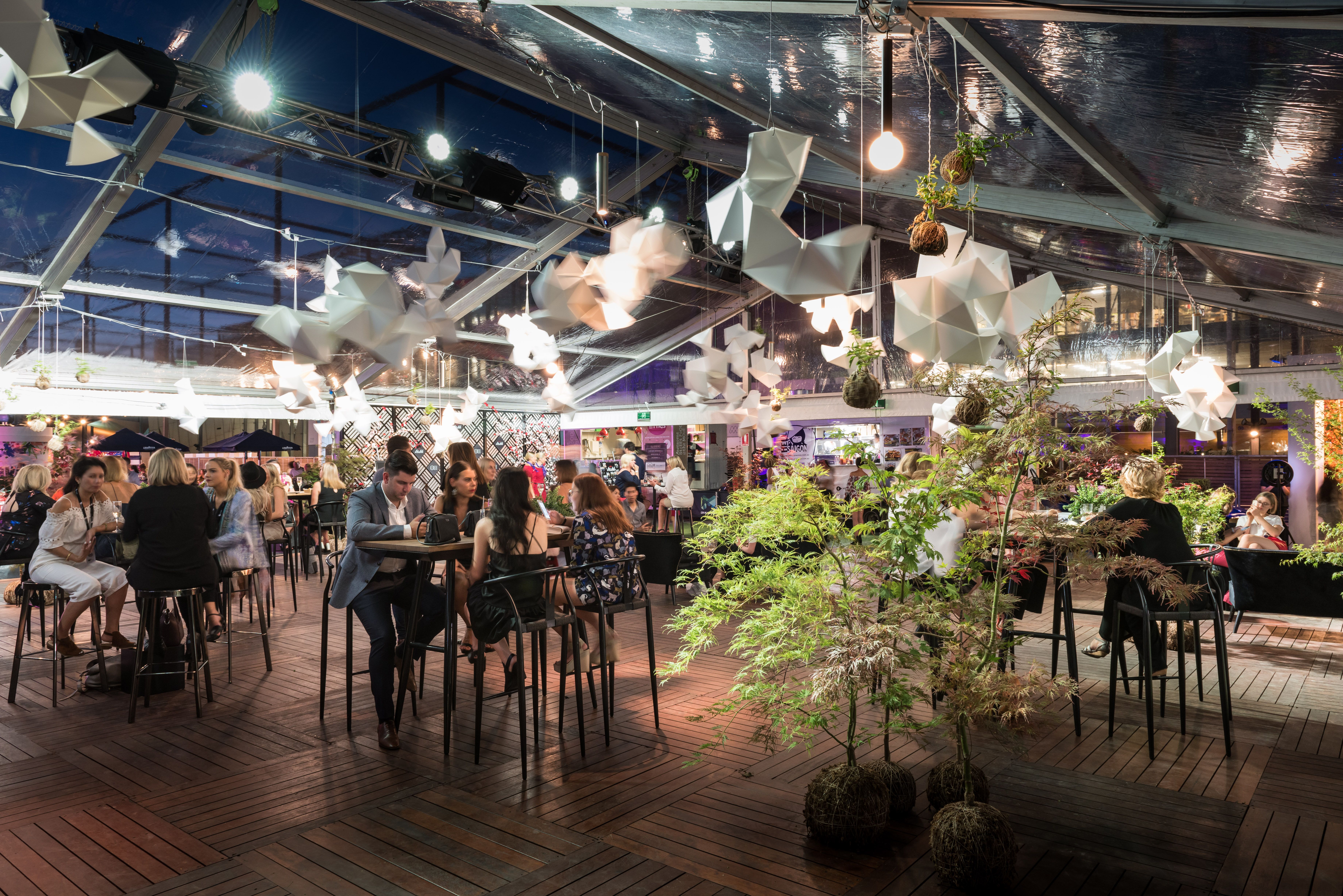 Virgin Australia Melbourne Fashion Festival Asahi Bar - brand activation, fabrication and fitout, event management and production - The REB Plaza, Melbourne, Australia