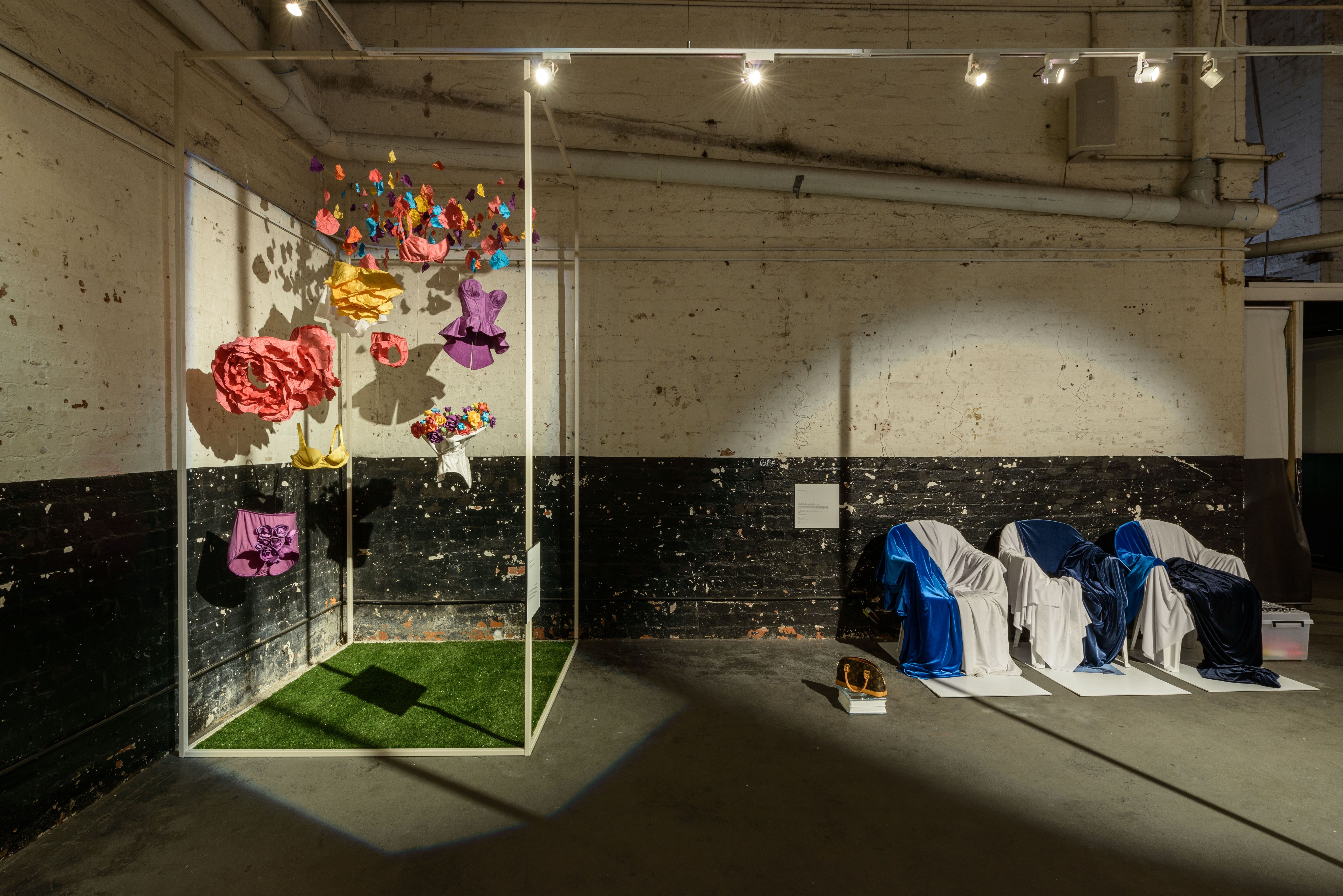 Melbourne Fashion Week Student Designer Exhibition - exhibition design, fabrication and installation, event production - 1000 Pound Bend, Melbourne, Australia