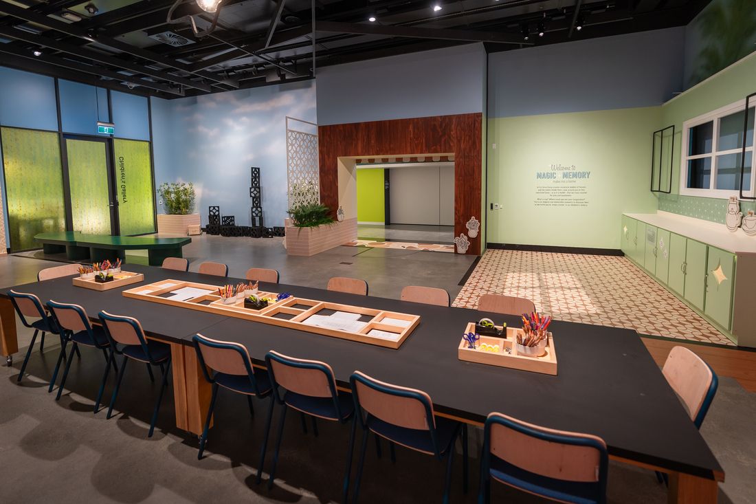 Magic + Memory: make me a home by Anna Carey - exhibition design - HOTA, Gold Coast, Queensland