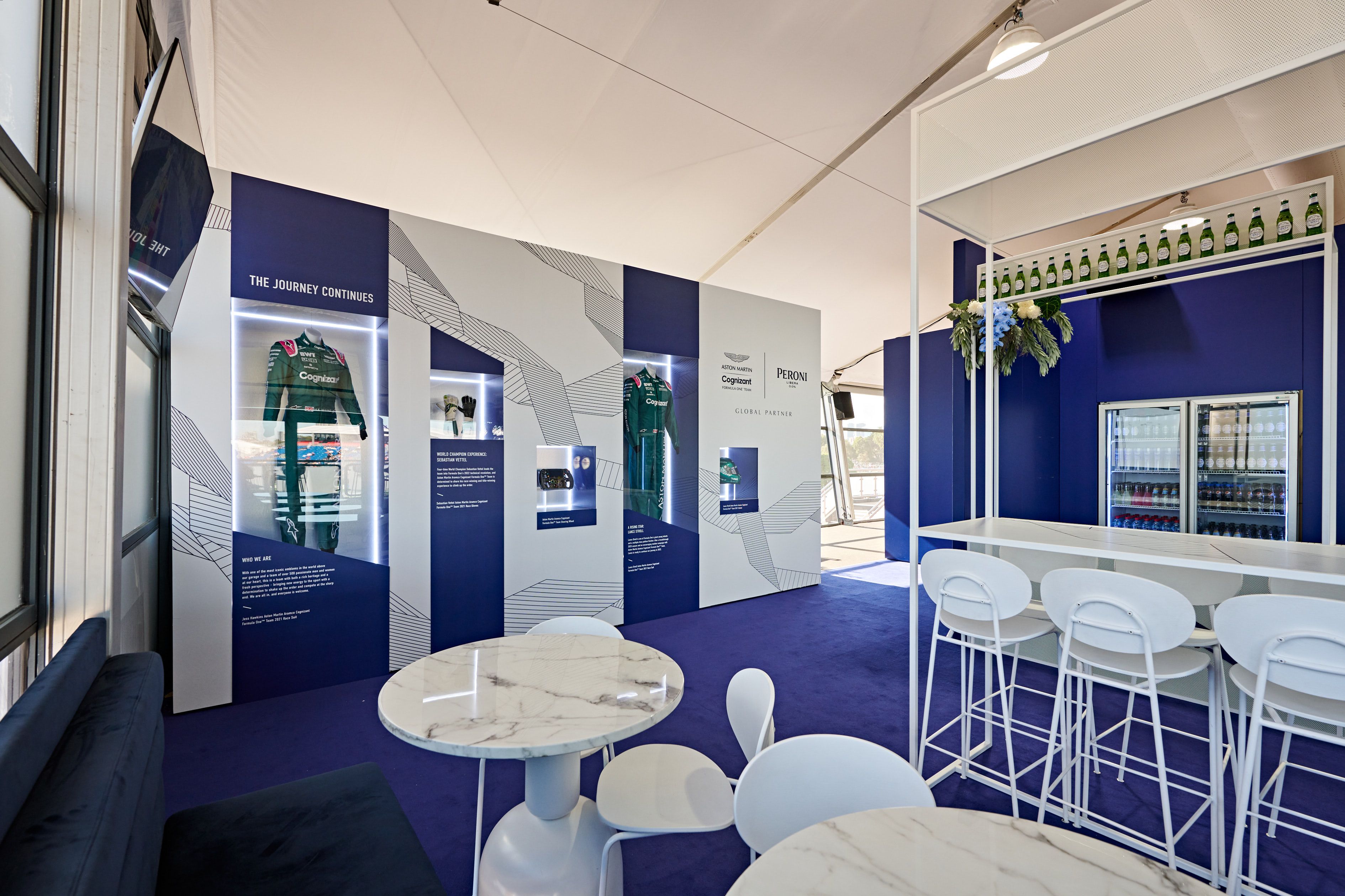 Peroni Libera x Aston Martin F1 Suite - brand activation, event management and production - Melbourne, Australia