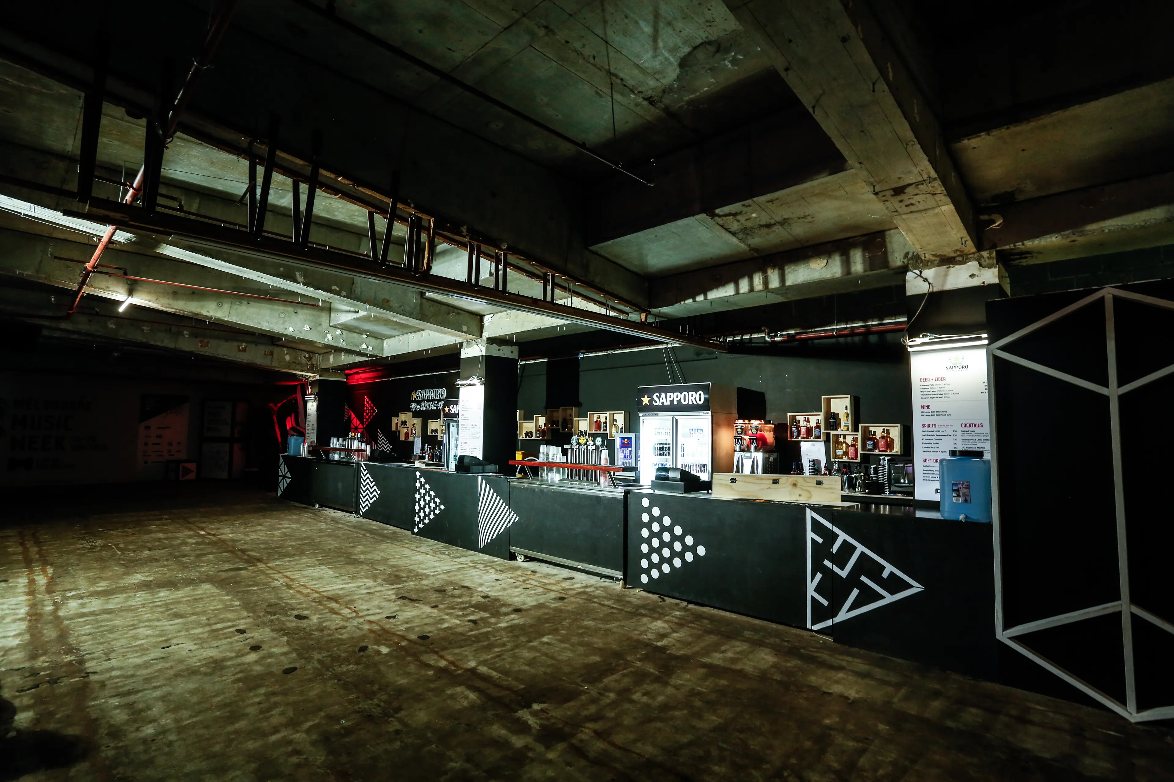 Melbourne Music Week Hub - event design and production, fabrication and installation - Melbourne, Australia