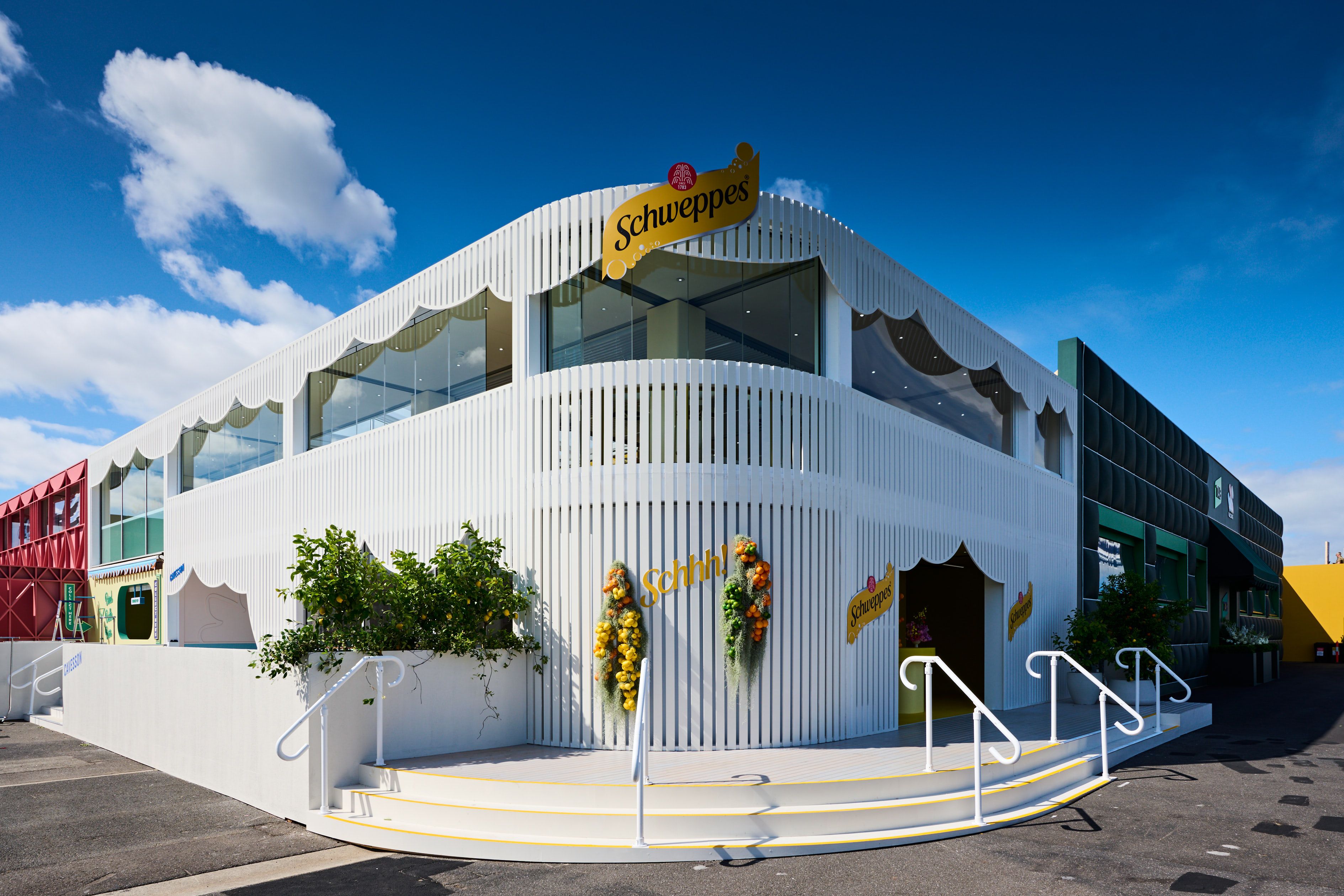 Schweppes - Birdcage Spring Racing Carnival - hospitality interior design, event and activation, brand activation - Flemington Racecourse, Melbourne, Australia