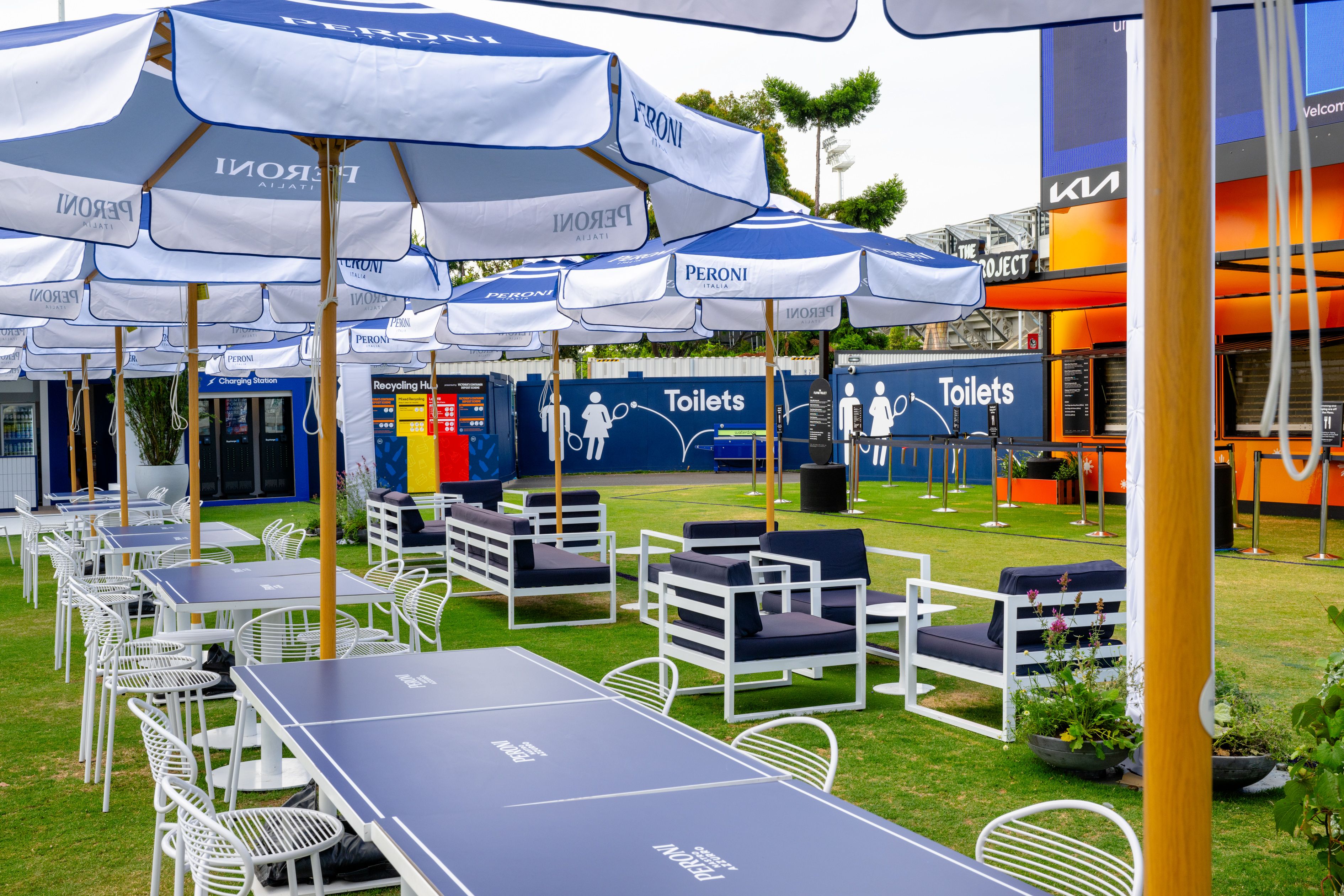 The Peroni Terrace, Australian Open 2025 - brand activation, event and production - Melbourne Park, Victoria
