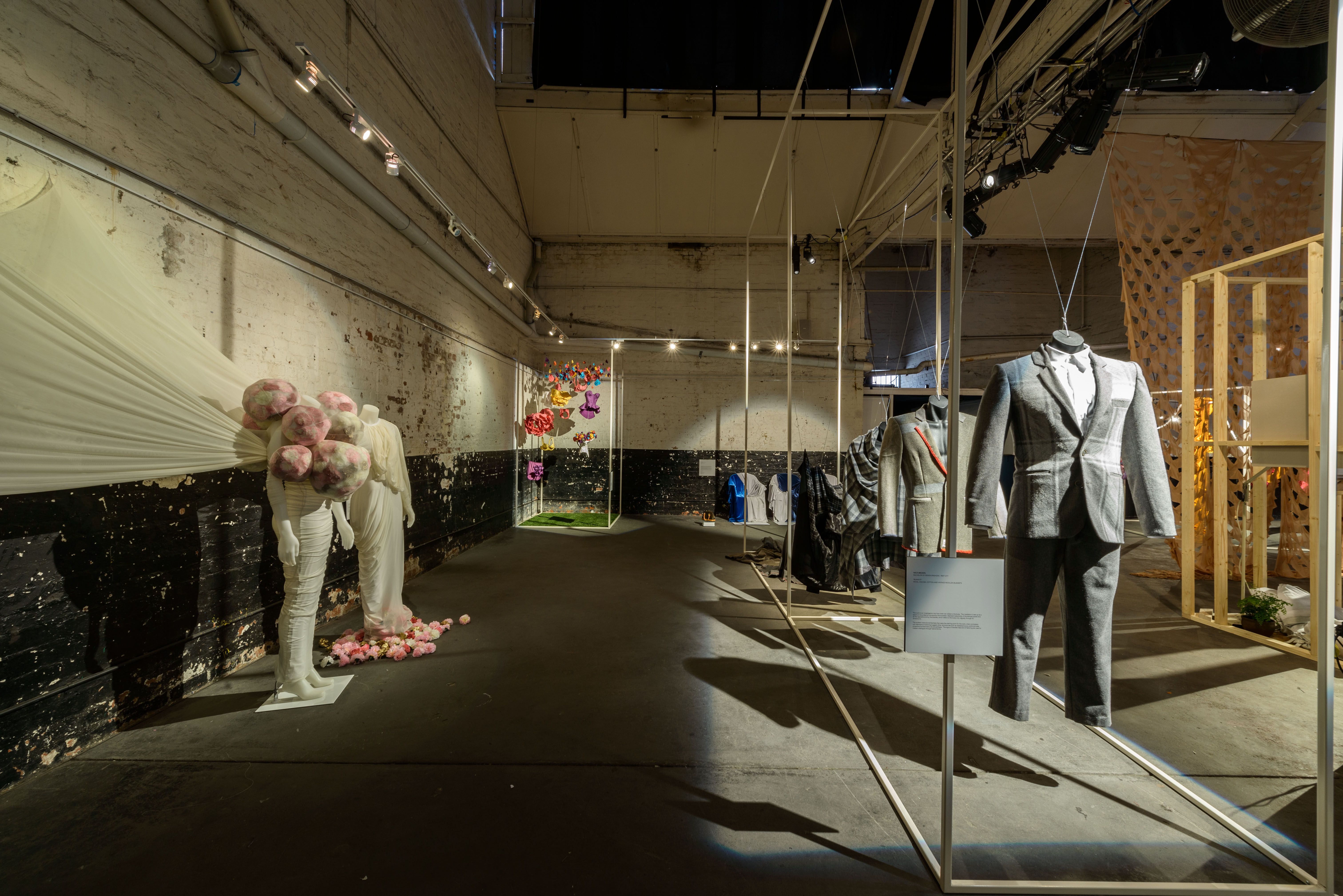 Melbourne Fashion Week Student Designer Exhibition - exhibition design, fabrication and installation, event production - 1000 Pound Bend, Melbourne, Australia