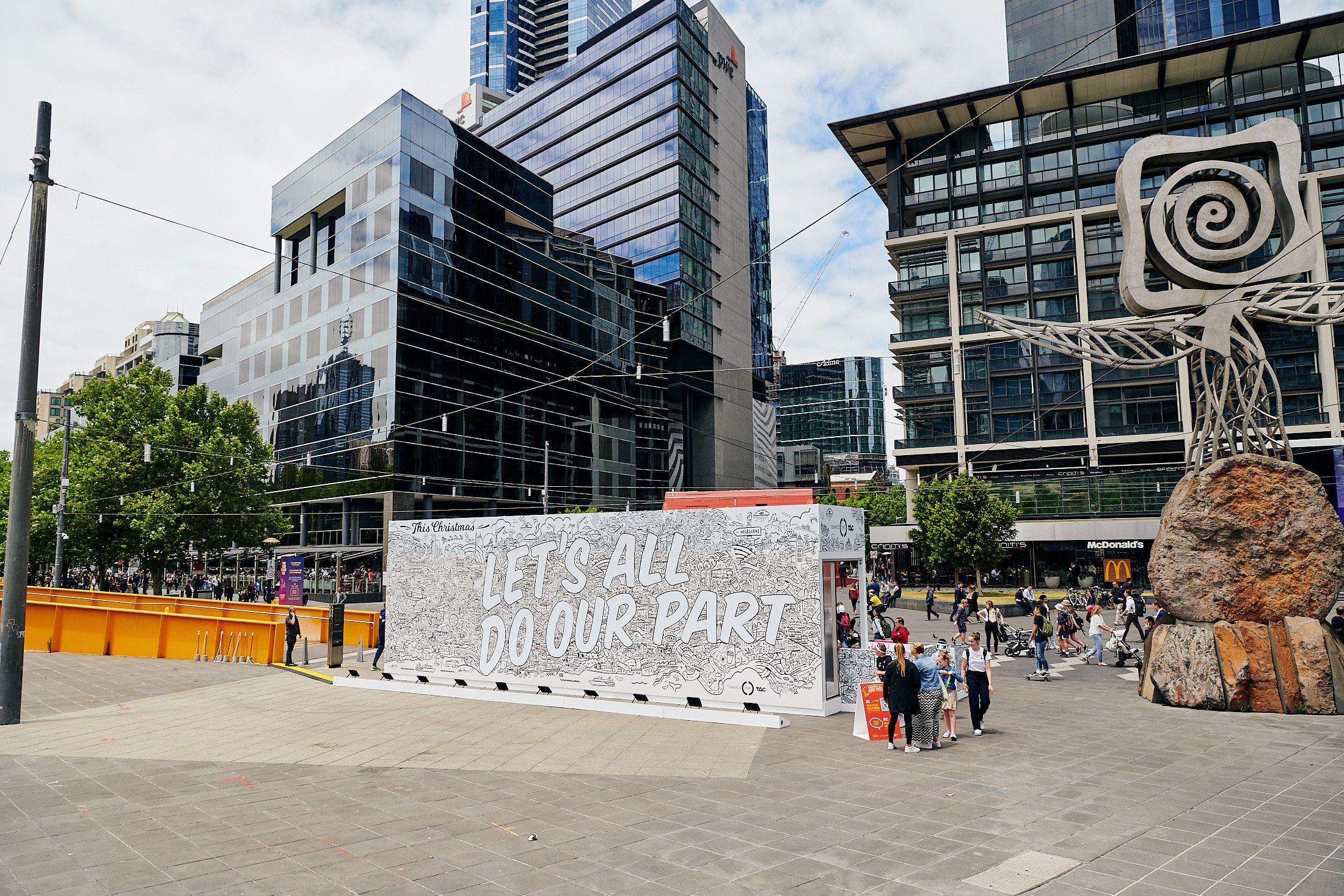 TAC This Christmas - brand activation, event management and production - Southbank, Melbourne, Australia