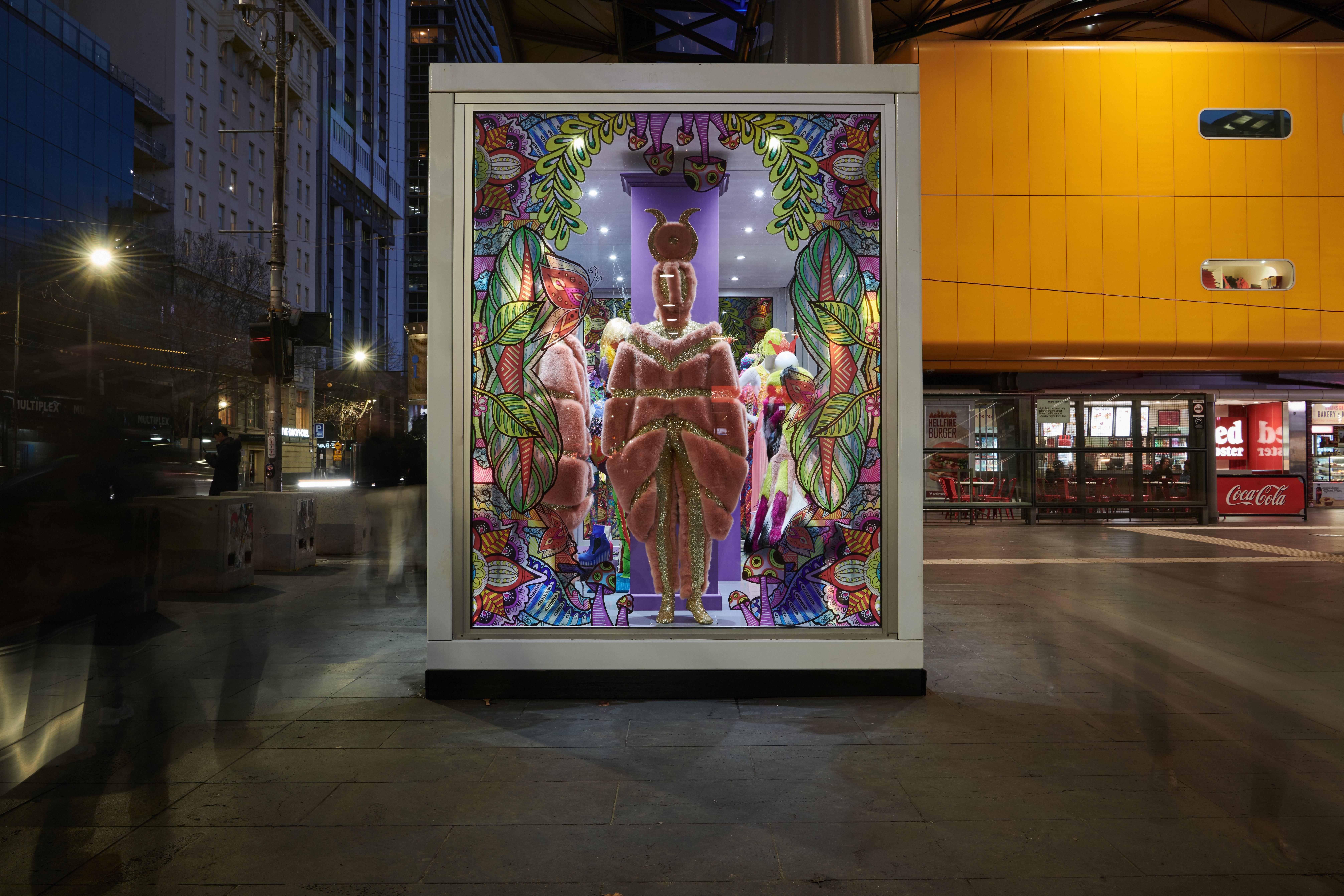 Melbourne Fashion Week Capsules - event and production, fashion exhibition design - Collins Place, Melbourne, Australia